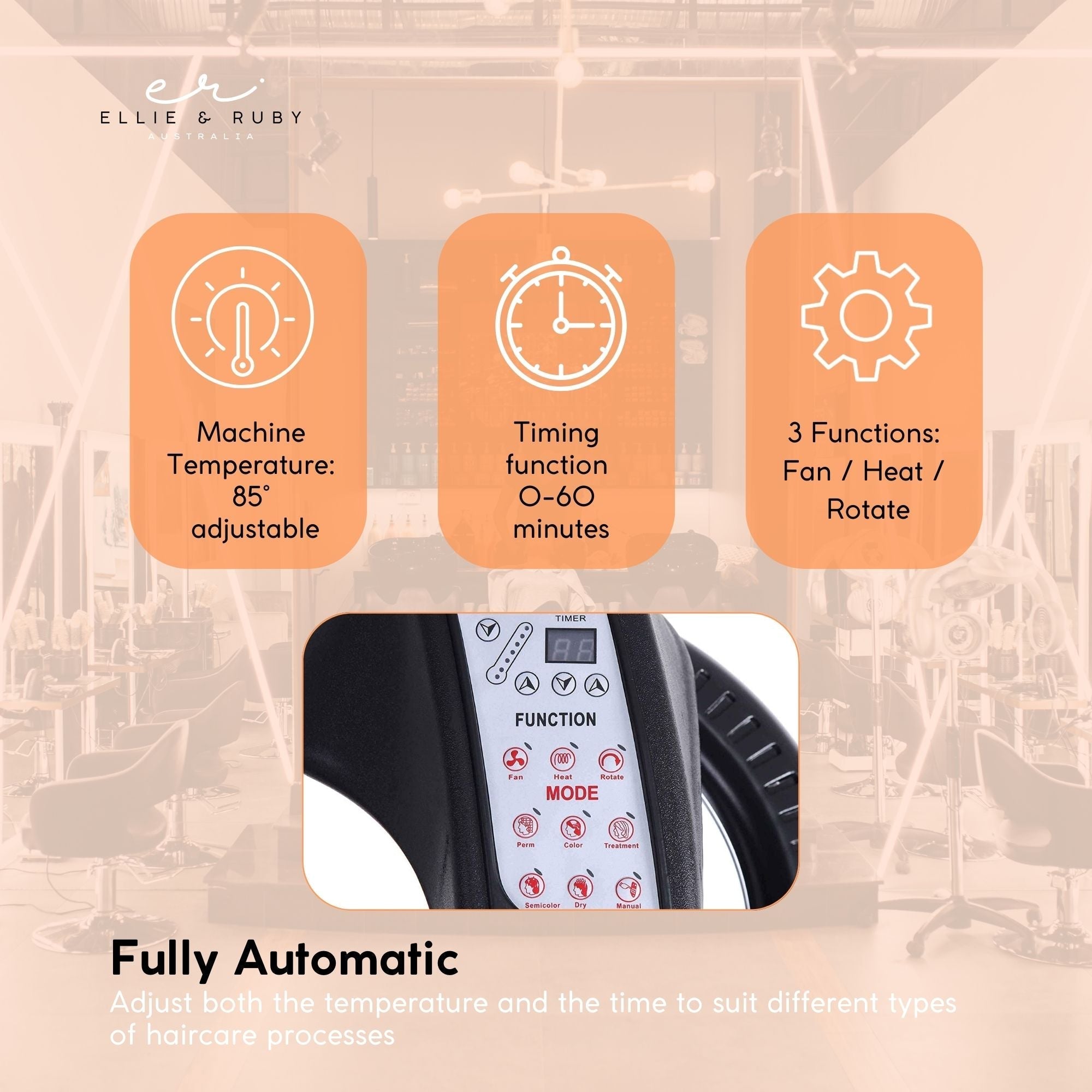 Standing Hair Dryer Accelerator Colour 360 Rotating Halo Rolling Salon Equipment-6
