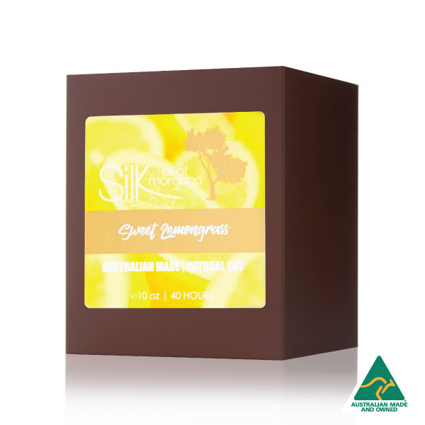 Sweet Lemongrass - Amber Natural Soy Candle-2