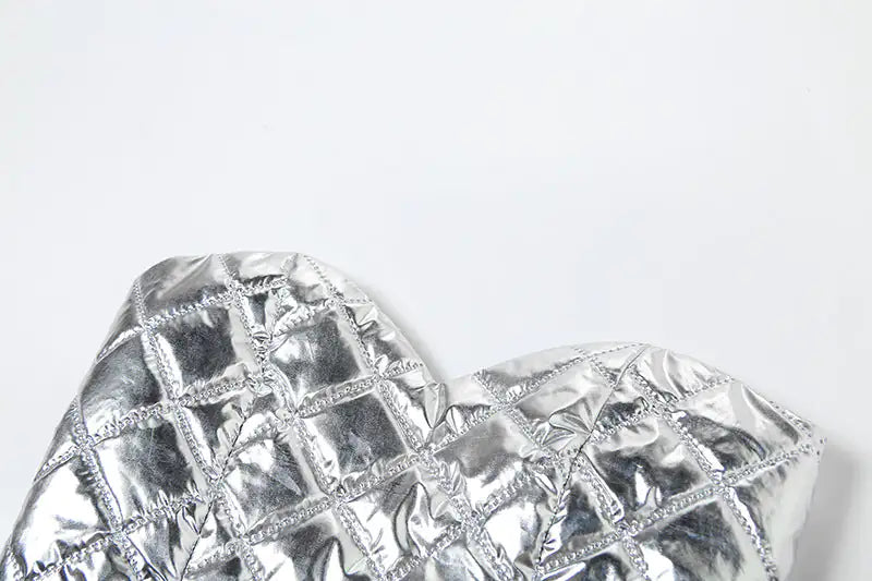 Stella Quilted Metallic Puffer Mini Skirt Set