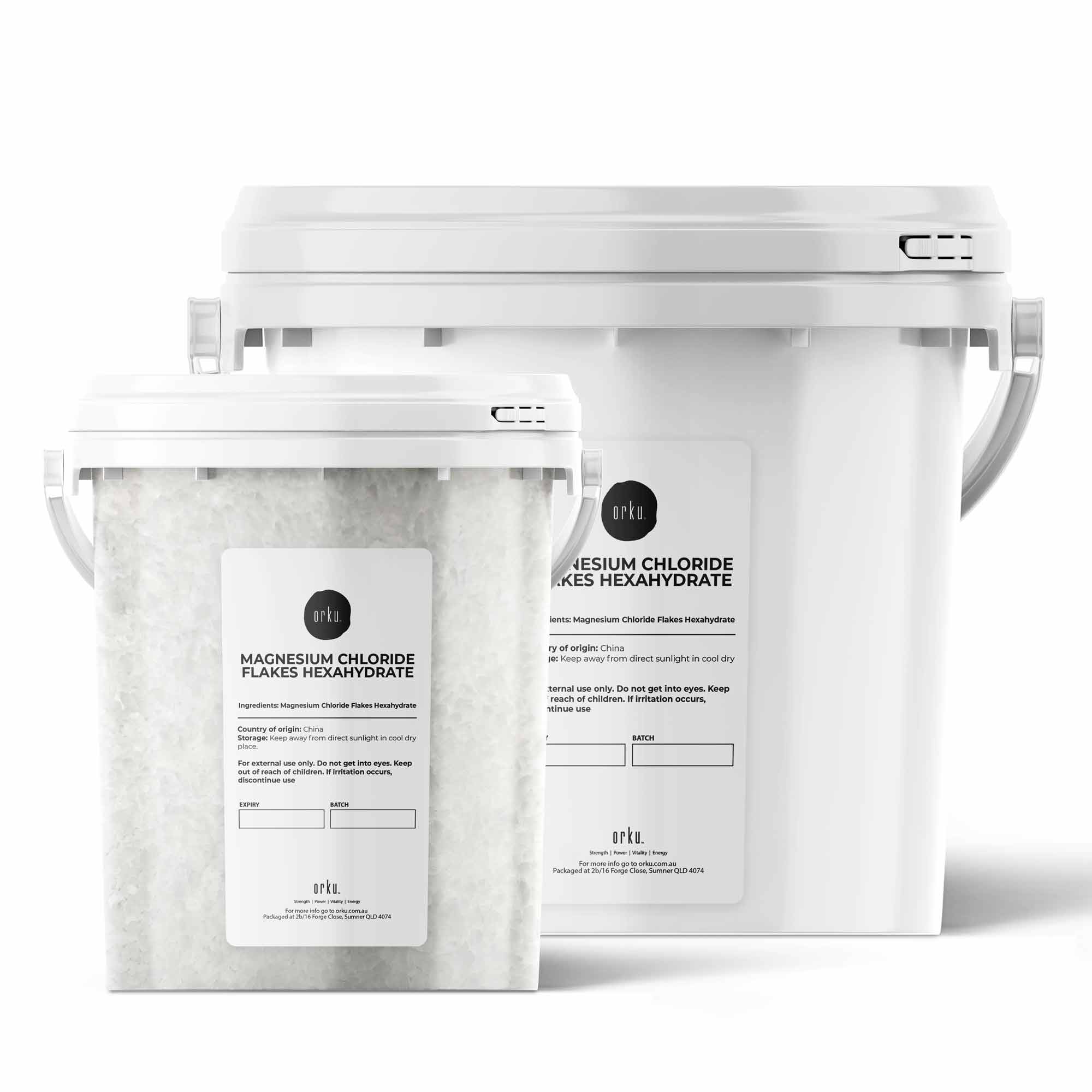 Magnesium Chloride Flakes Hexahydrate Buckets - Organic USP Food Grade Salt-0