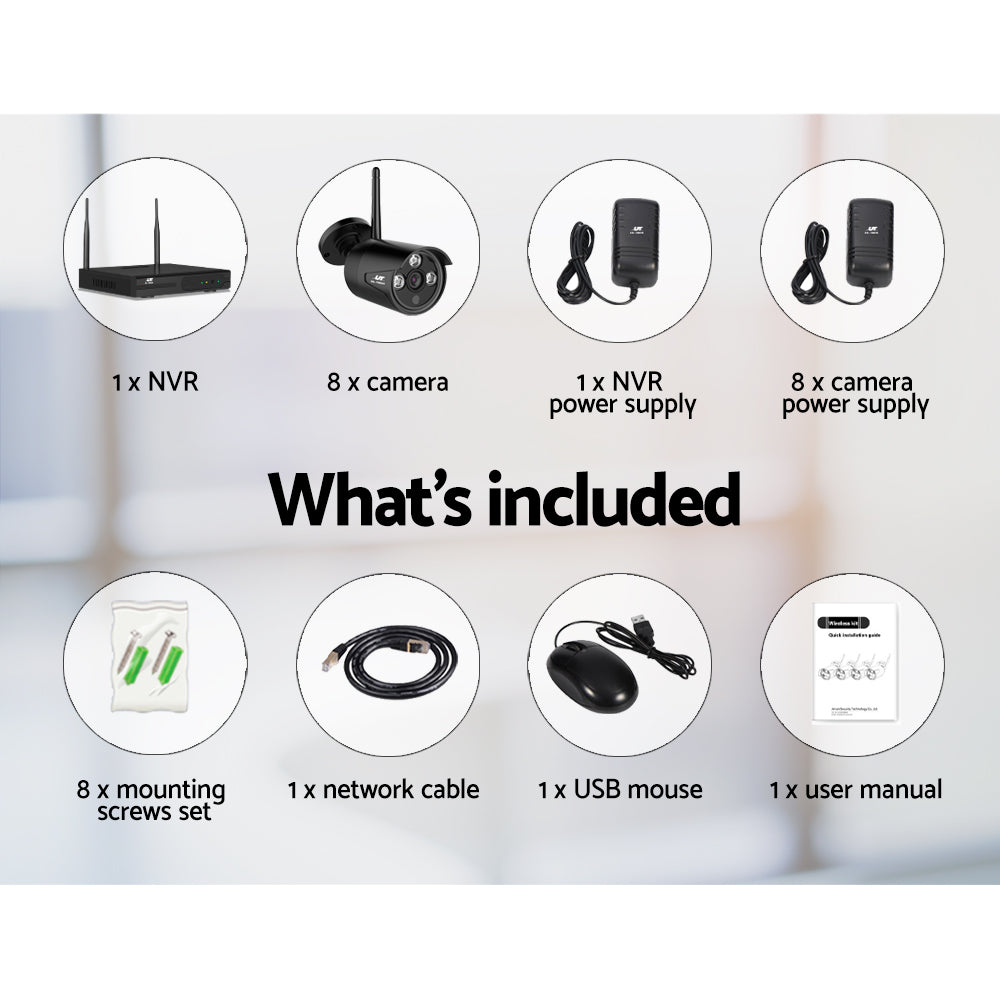 UL-TECH 3MP 8CH Wireless Security Camera NVR Video-3