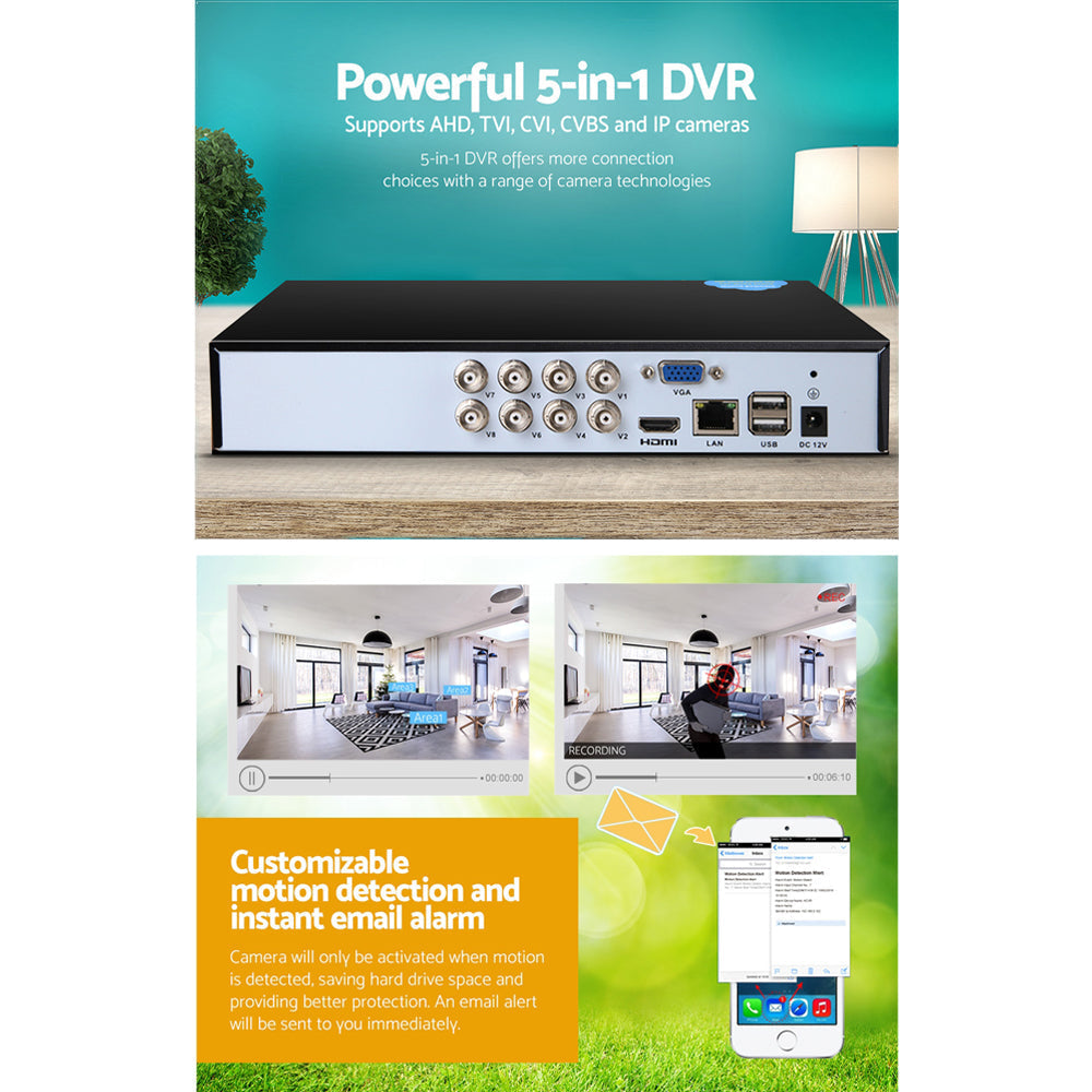 UL Tech 8 Channel CCTV Security Video Recorder-4