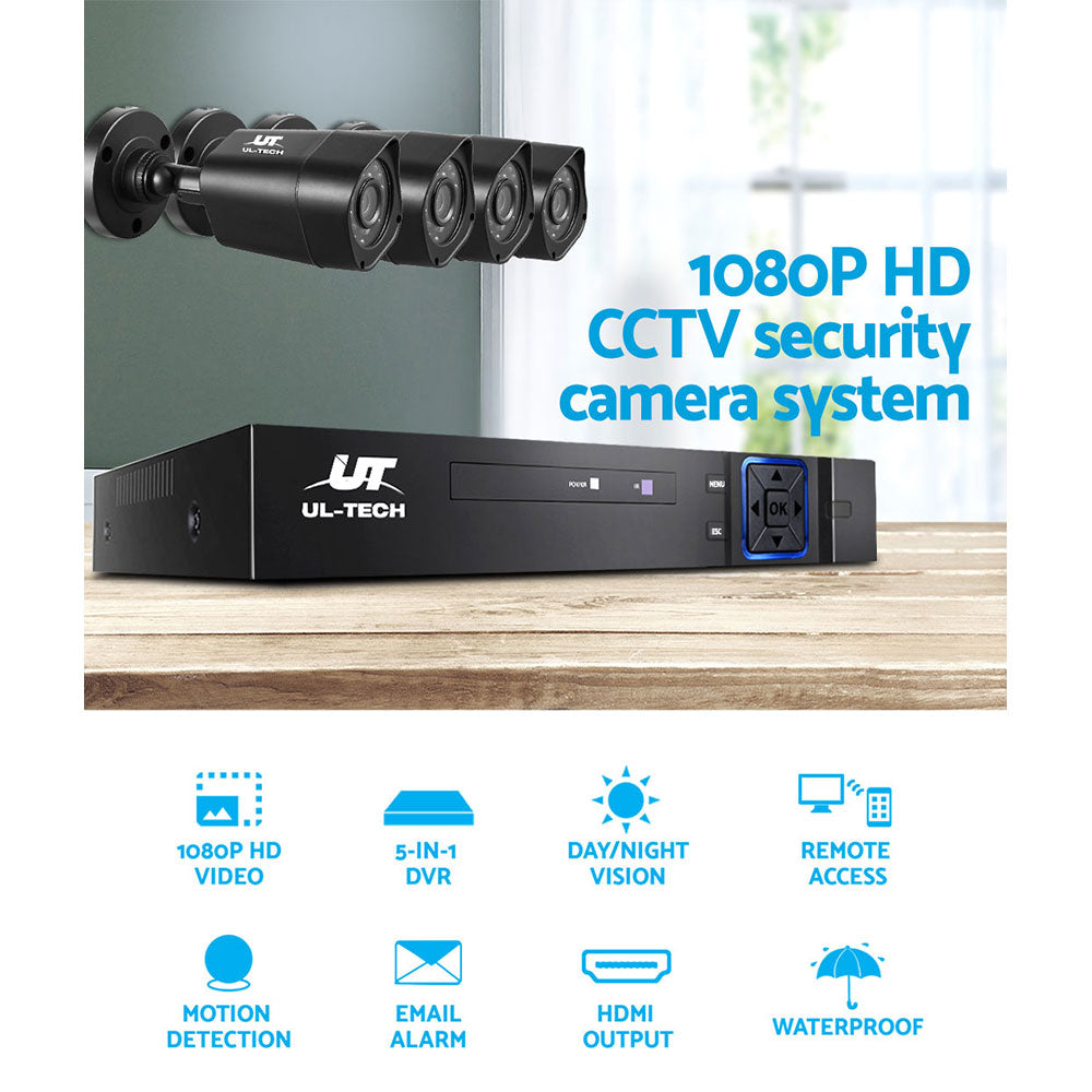 UL-tech CCTV Camera Home Security System 8CH DVR 1080P Cameras Outdoor Day Night-3