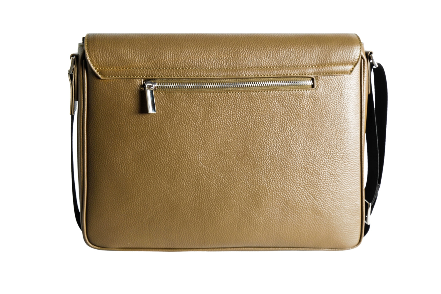 Unisex Vky Konstantine Large Leather Messenger Shoulder Bag Handbag - Taupe-2