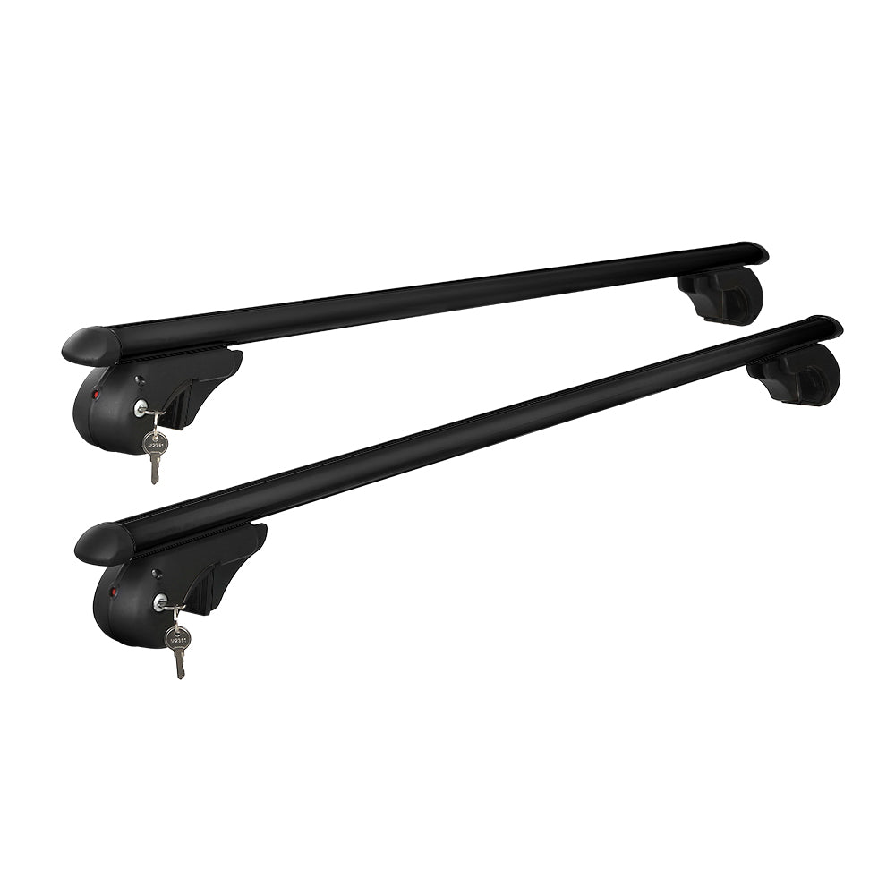 Universal Car Roof Rack 1080mm Cross Bars Aluminium Black Adjustable Car 90kgs load Carrier-2