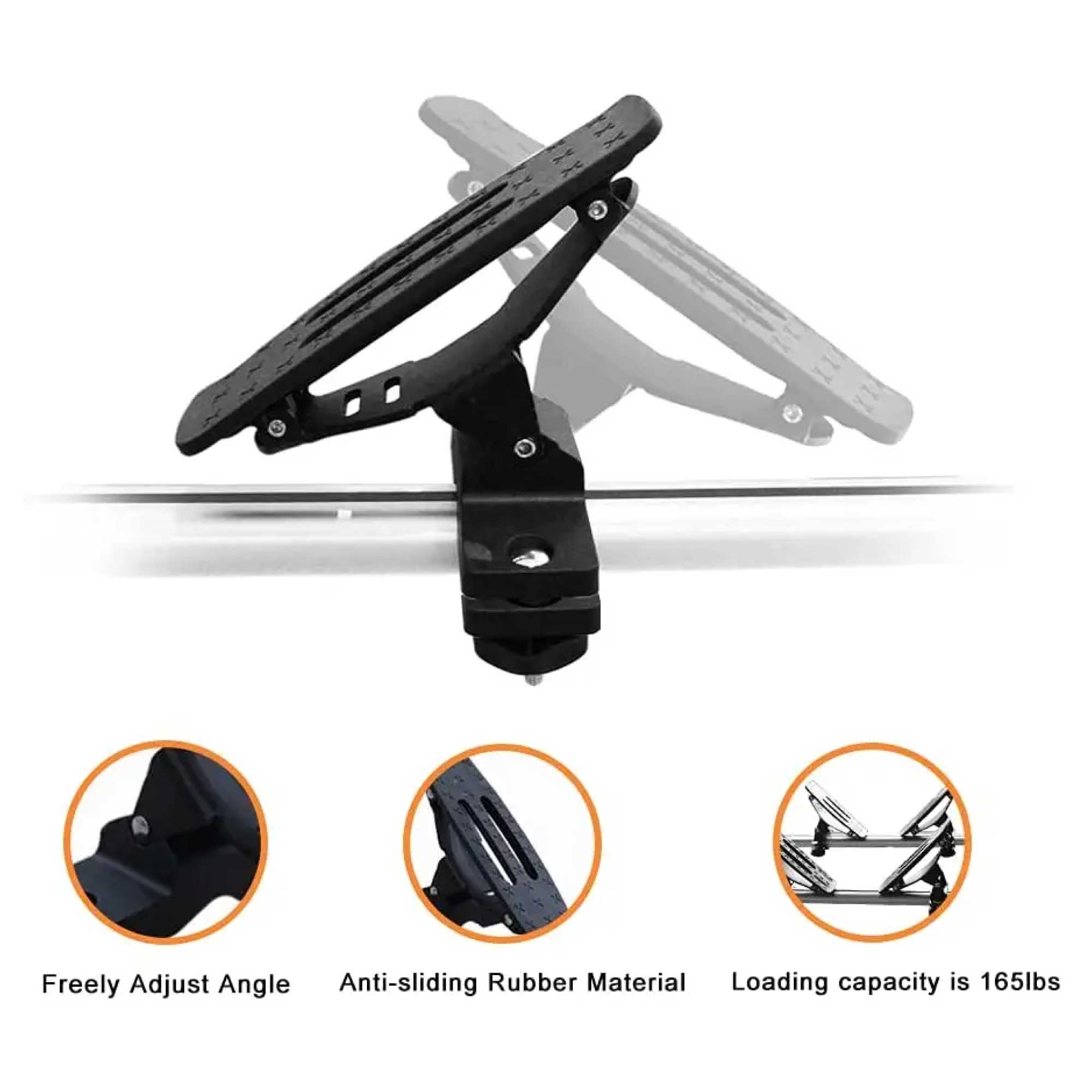 Universal Kayak Holder Car Roof Rack - Travel Saddle Watercraft Carrier Storage-1