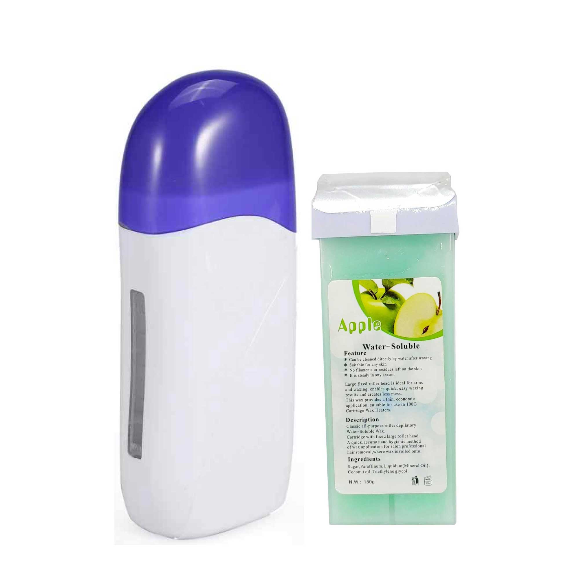 Wax Roll On Heater Warmer + Waxing Cartridge - Salon Hair Removal-2