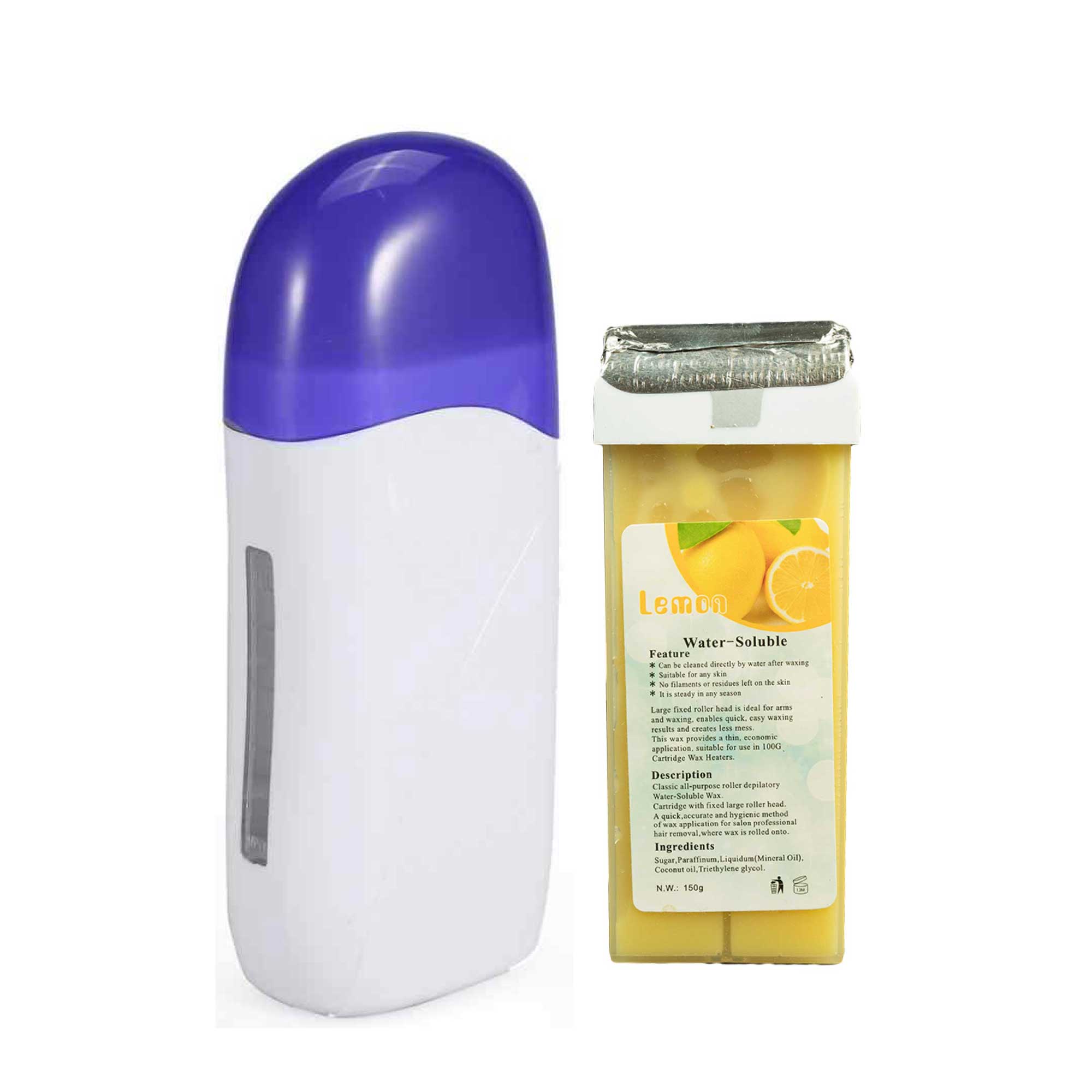 Wax Roll On Heater Warmer + Waxing Cartridge - Salon Hair Removal-4