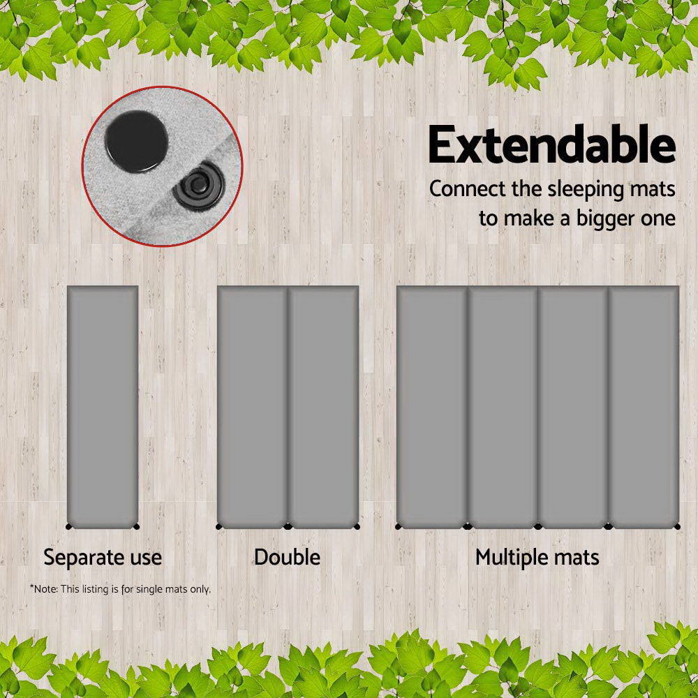 Weisshorn Single Size Self Inflating Matress - Grey-2