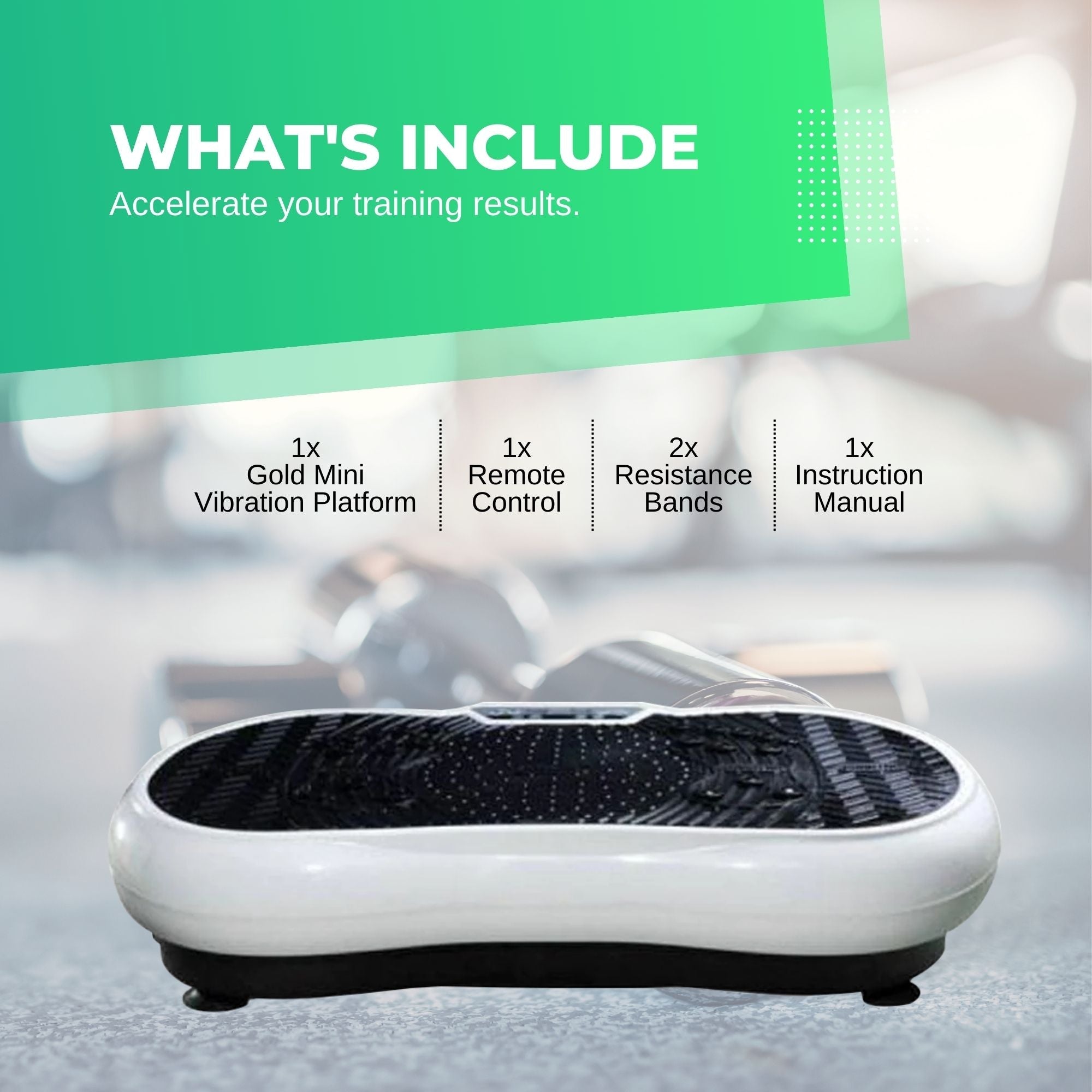 White Vibration Machine Platform - Exercise Vibrating Plate - Whole Body Workout-4