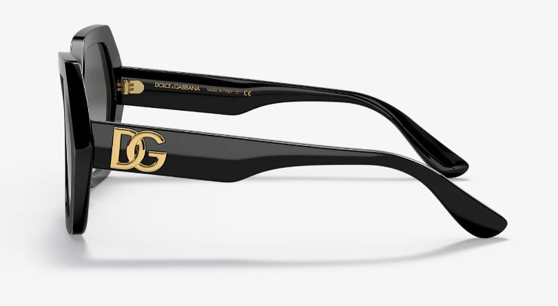 Womens Dolce & Gabbana Sunglasses Dg4406 Black/ Grey Gradient Sunnies-2