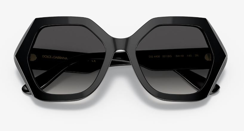 Womens Dolce & Gabbana Sunglasses Dg4406 Black/ Grey Gradient Sunnies-4