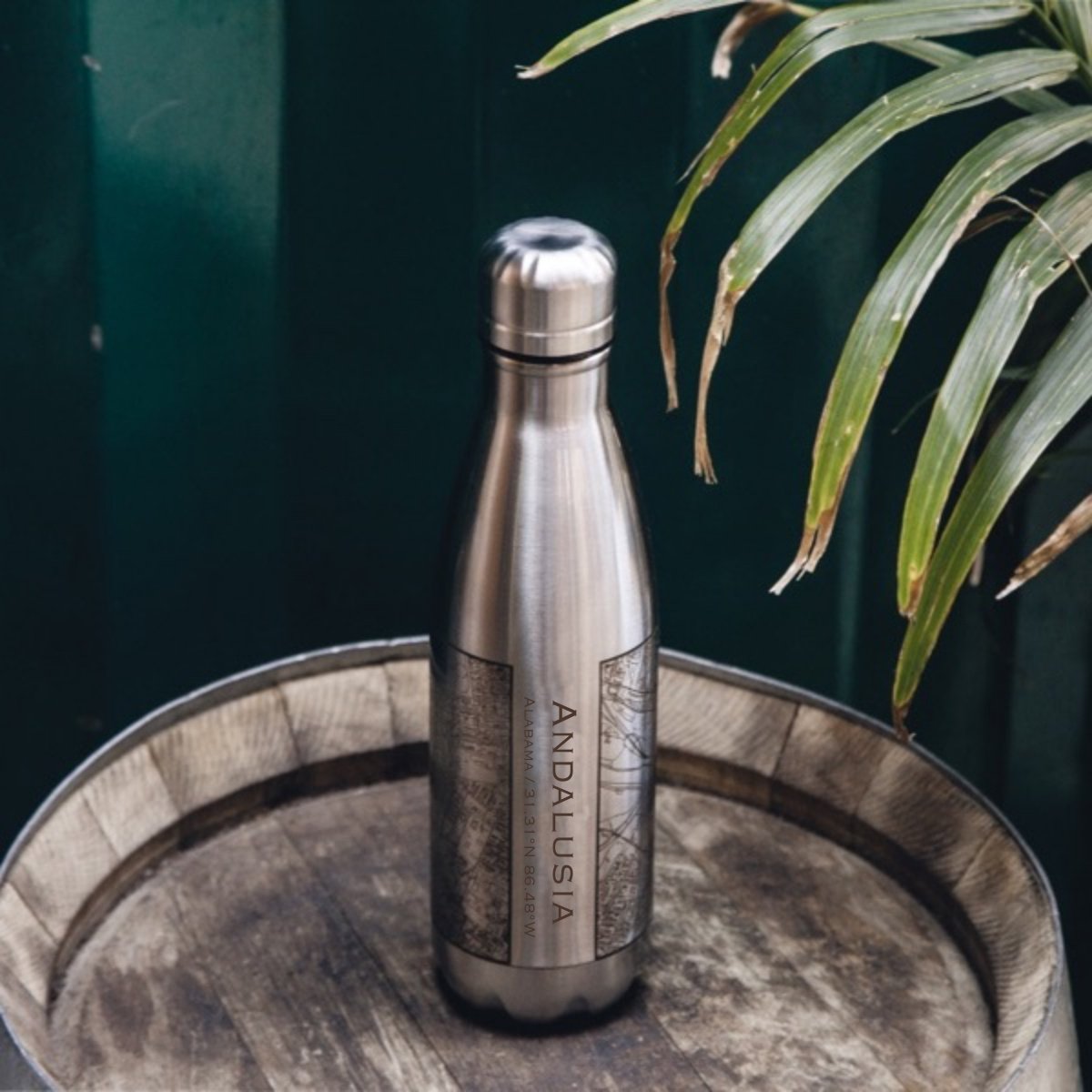 Andalusia - Alabama Map Insulated Bottle