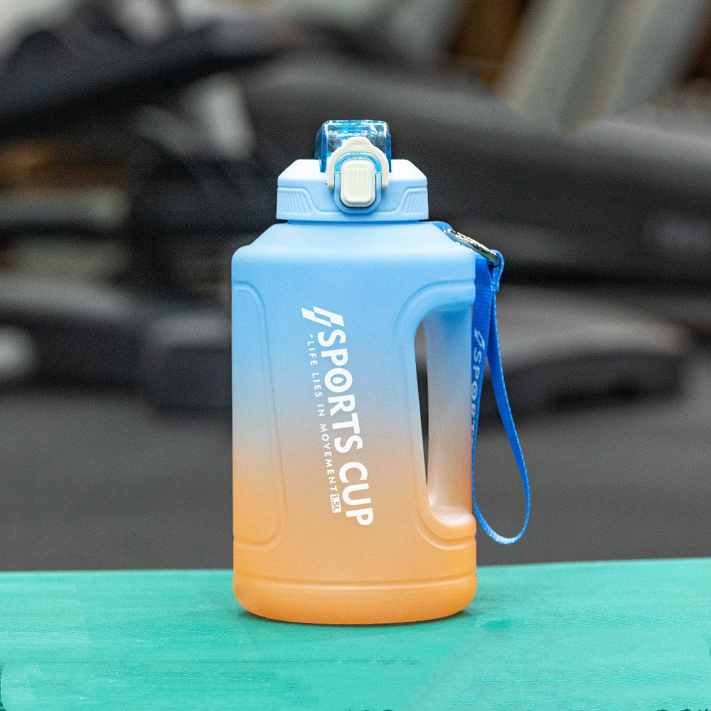 Extra Large Capacity Cup With Straw Fitness Sports Water Bottle Fitness Big Bottles