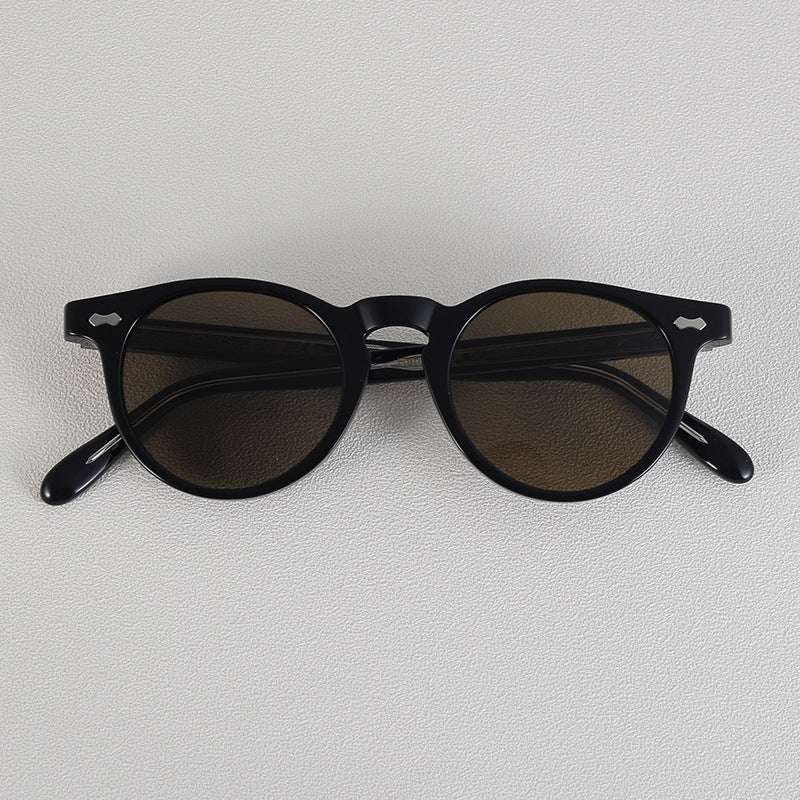 Young American Retro Handmade Glasses Oval Frame Plate