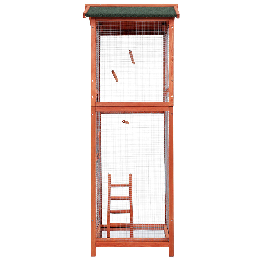 i.Pet Bird Cage Wooden Pet Cages Aviary Large Carrier Travel Canary Cockatoo Parrot XL-3