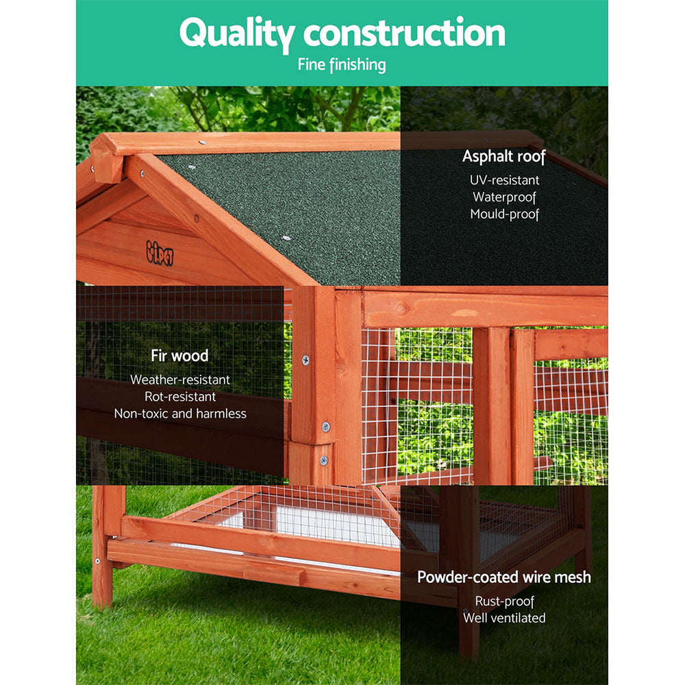 i.Pet Bird Cage Wooden Pet Cages Aviary Large Carrier Travel Canary Cockatoo Parrot XL-5