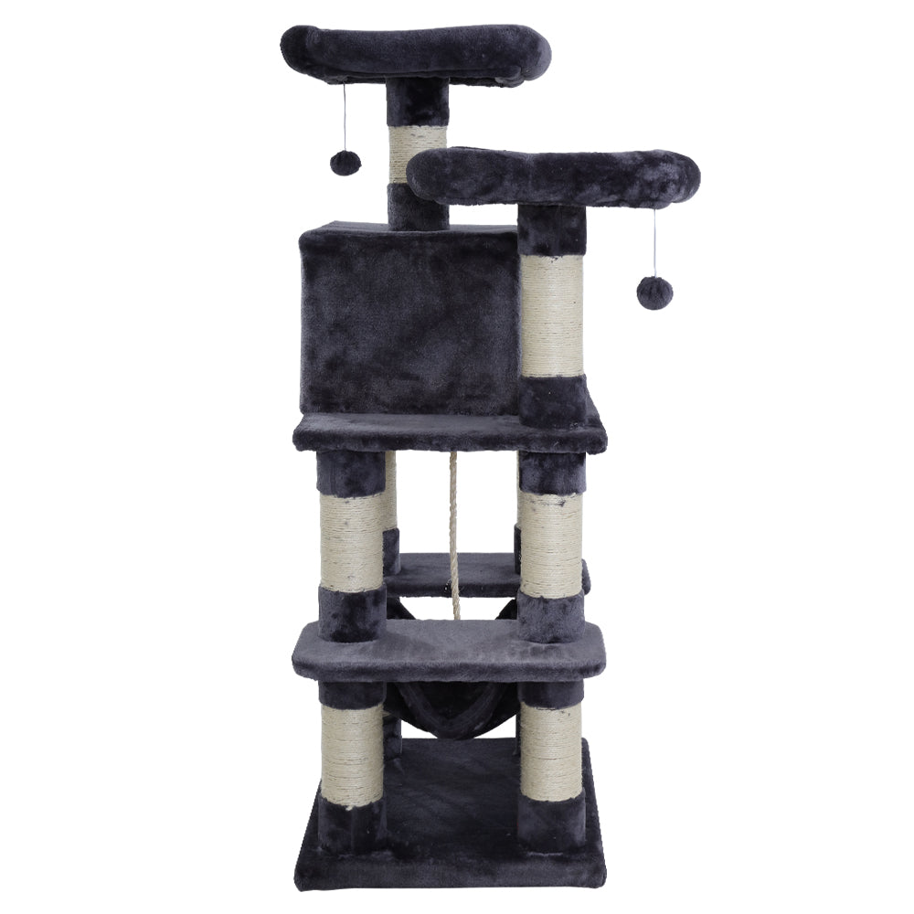 i.Pet Cat Tree Trees Scratching Post Scratcher Tower Condo House Furniture Wood-3