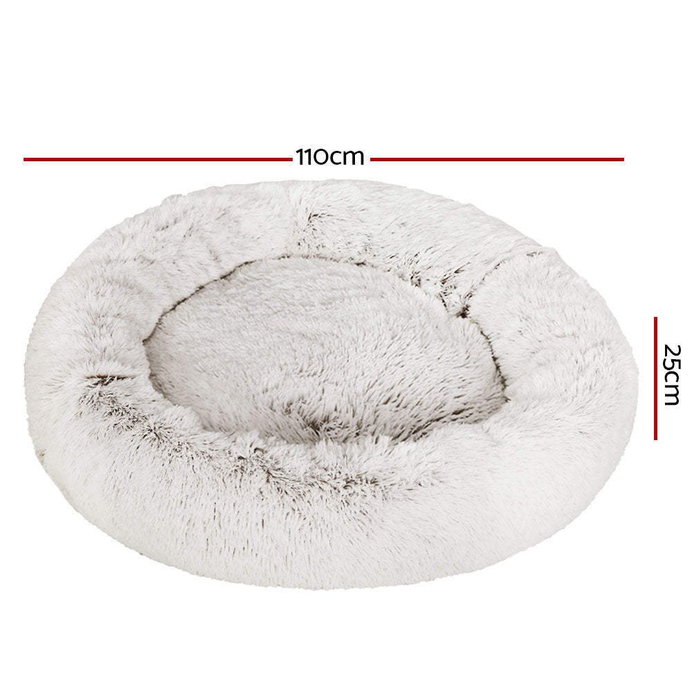 i.Pet Pet Bed Dog Bed Cat Calming Extra Large 110cm Sleeping Comfy Washable-1