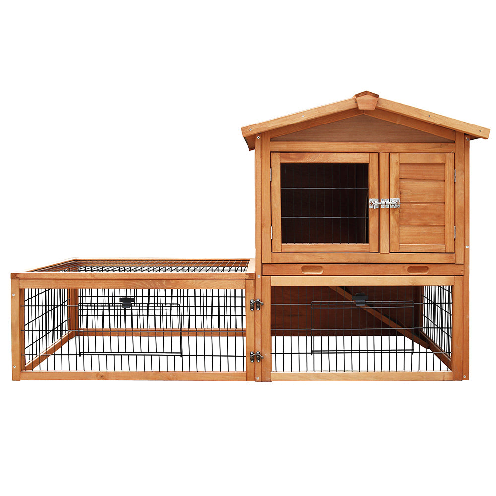 i.Pet Rabbit Hutch Chicken Coop 155cm Tall Wooden Pet Hutch-2