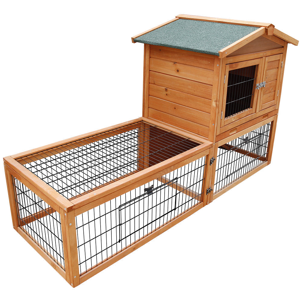i.Pet Rabbit Hutch Chicken Coop 155cm Tall Wooden Pet Hutch-3