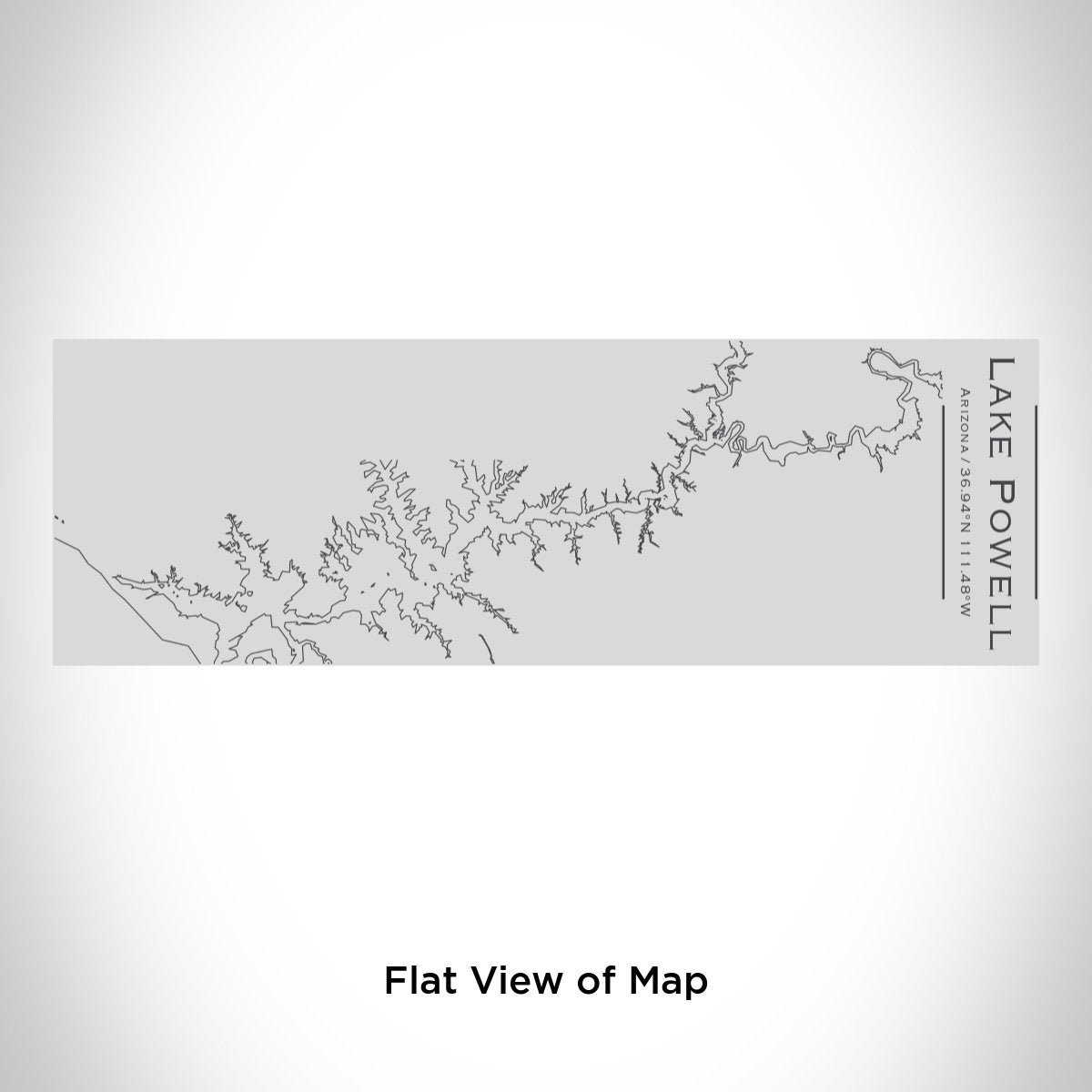 Lake Powell - Arizona Map Insulated Cup