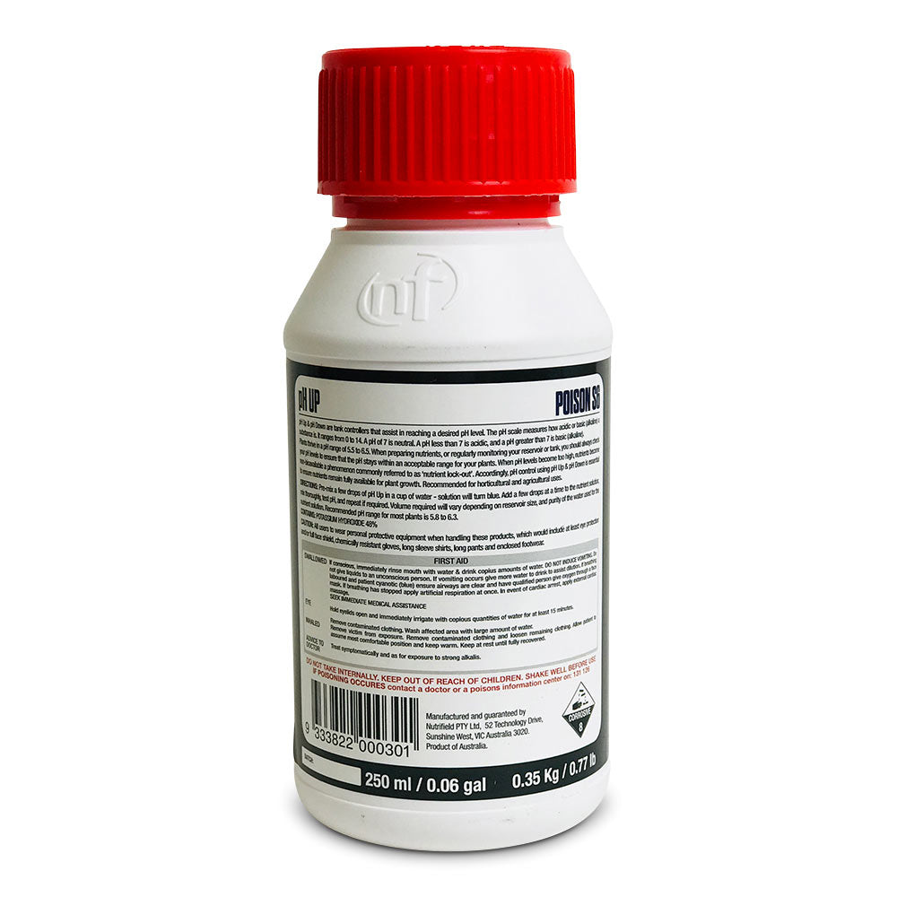 pH Up Concentrate 250ml Nutrifield Hydroponic Phosphoric Acid Soil Solution-1