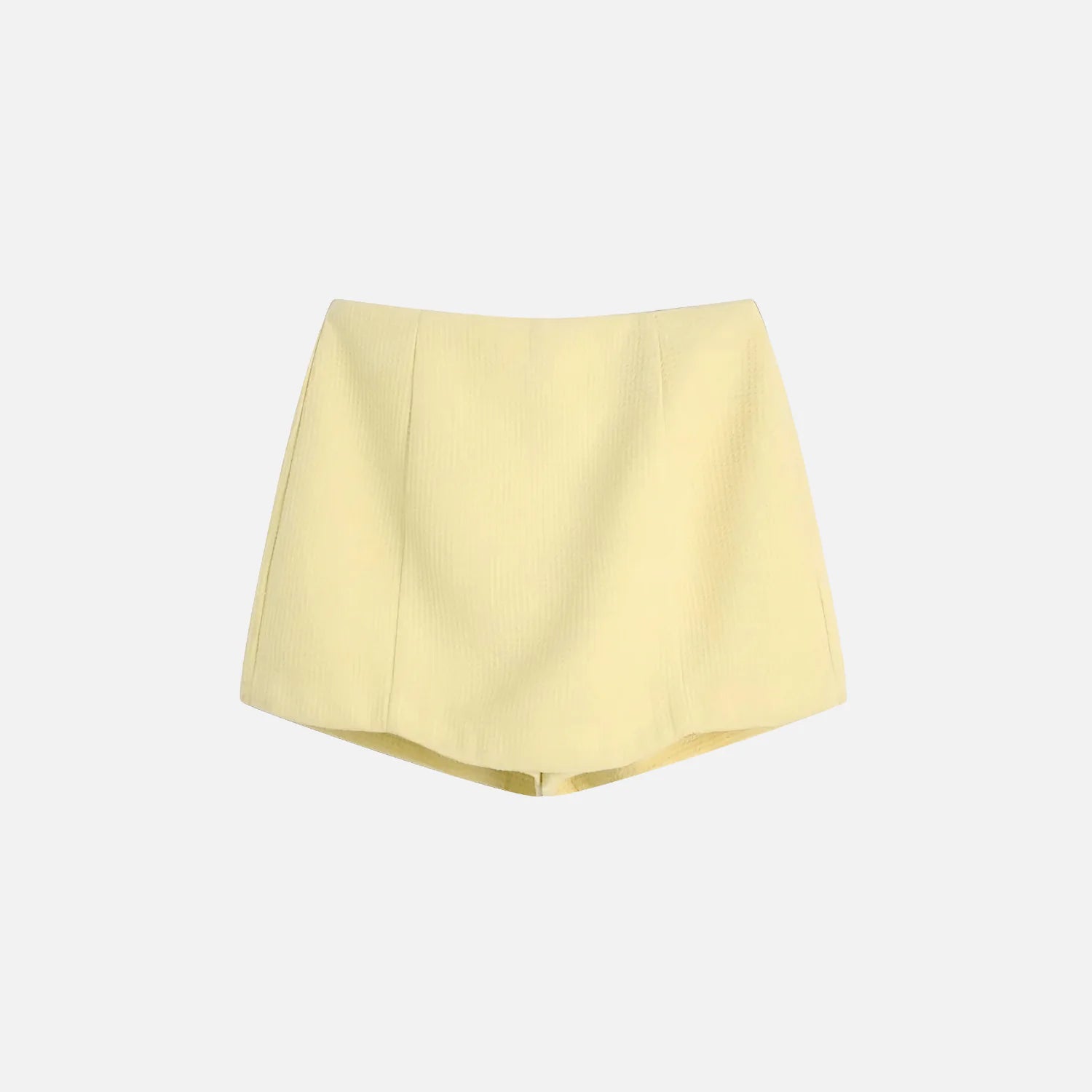 Yellow Casual Crop Top
