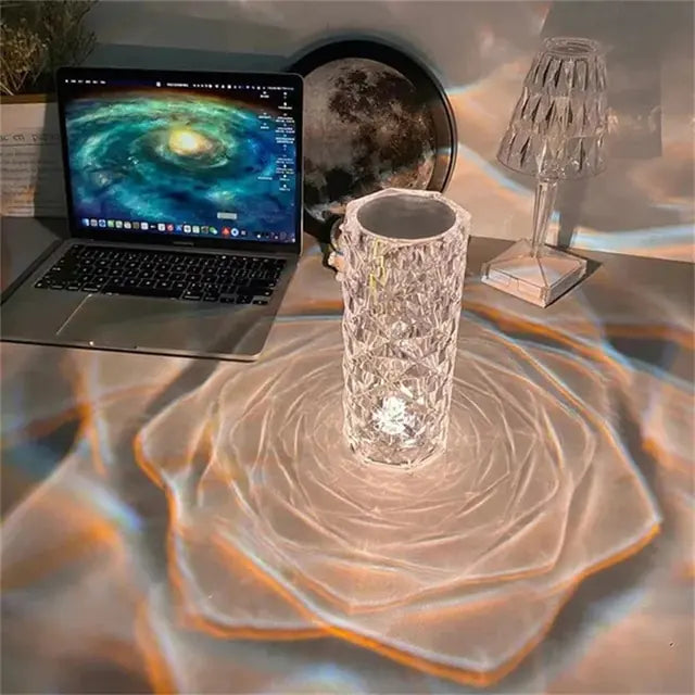 3/16 Colors LED Crystal Table Lamp