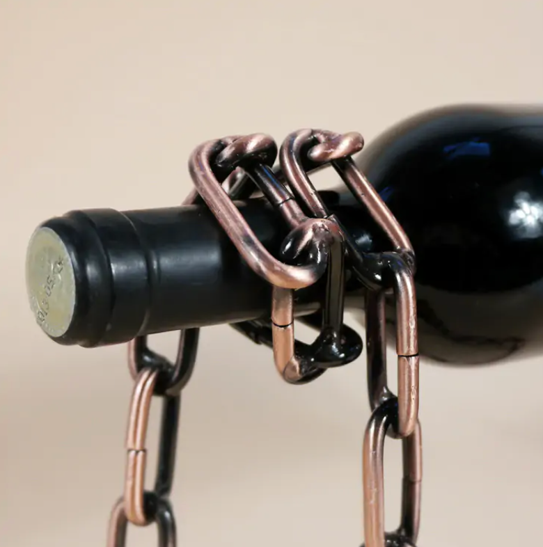Magic Iron Chain Wine Holder