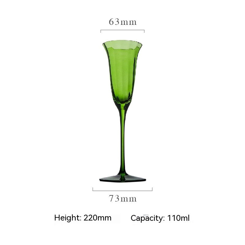Retro Style Household Red Wine Champagne Glasses Set