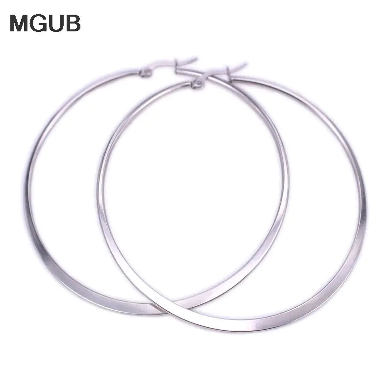 MGUB Stainless Steel Simple Earrings