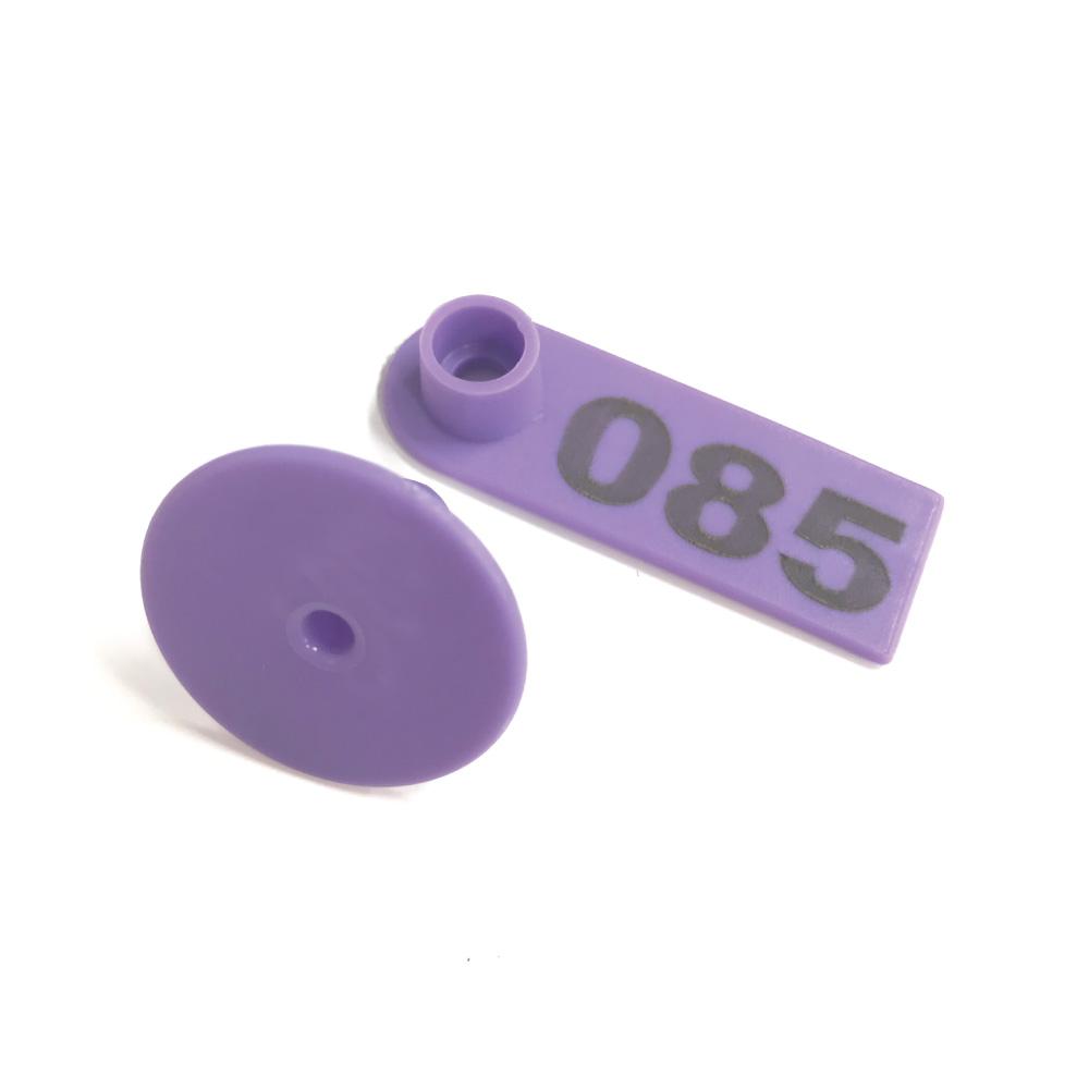 1-100 Cattle Number Ear Tags 5x2cm Purple Cow Sheep Pig Small Livestock Labels-1