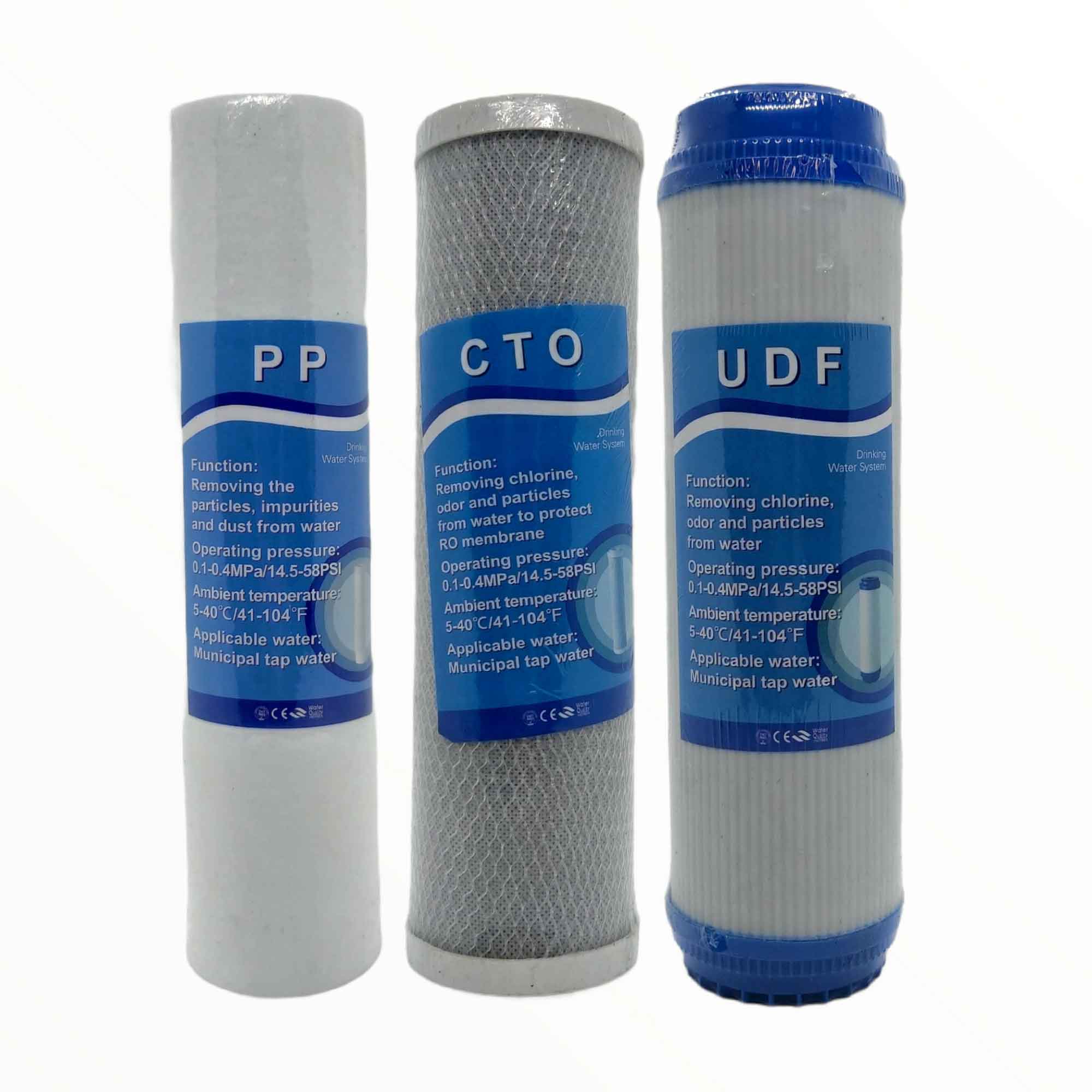 10" RO Water Filter Cartridge Replacement Set 3/4/5/6 Stage Reverse Osmosis 3 Pk-1