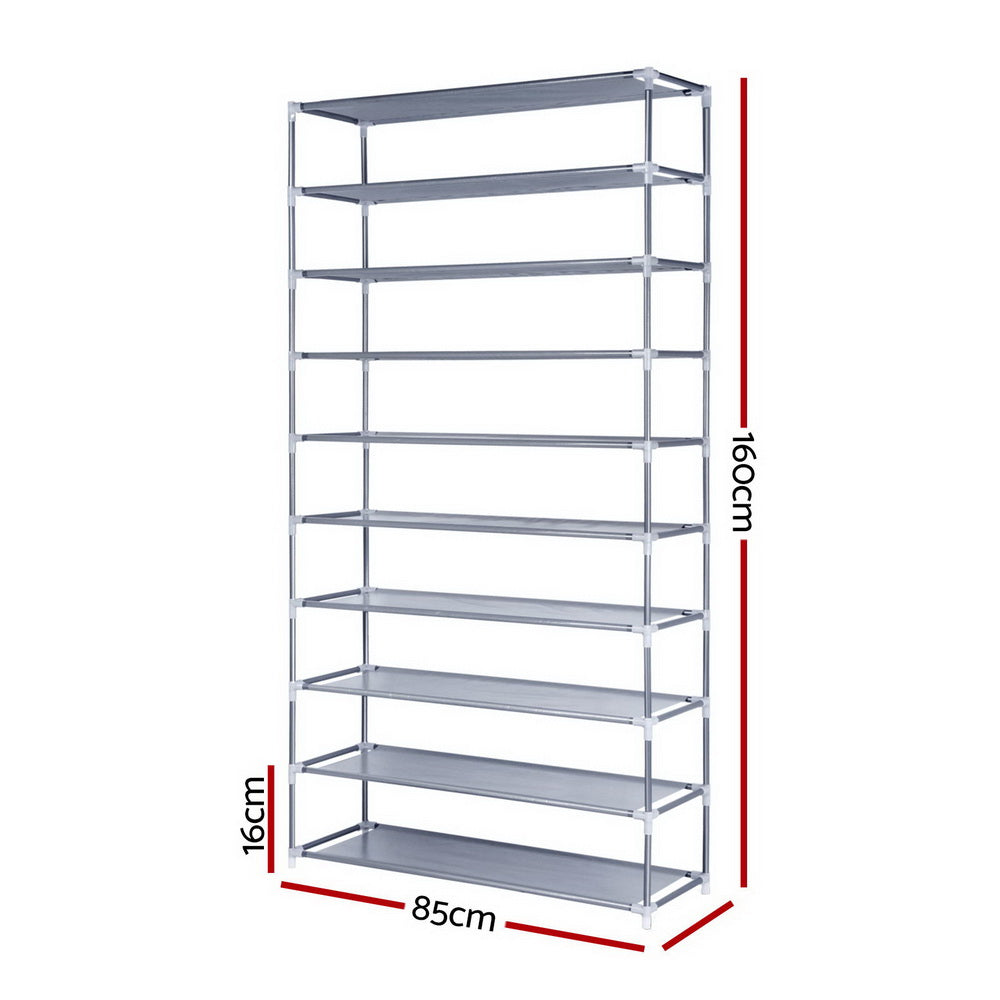 10 Tier Stackable Shoe Rack-1