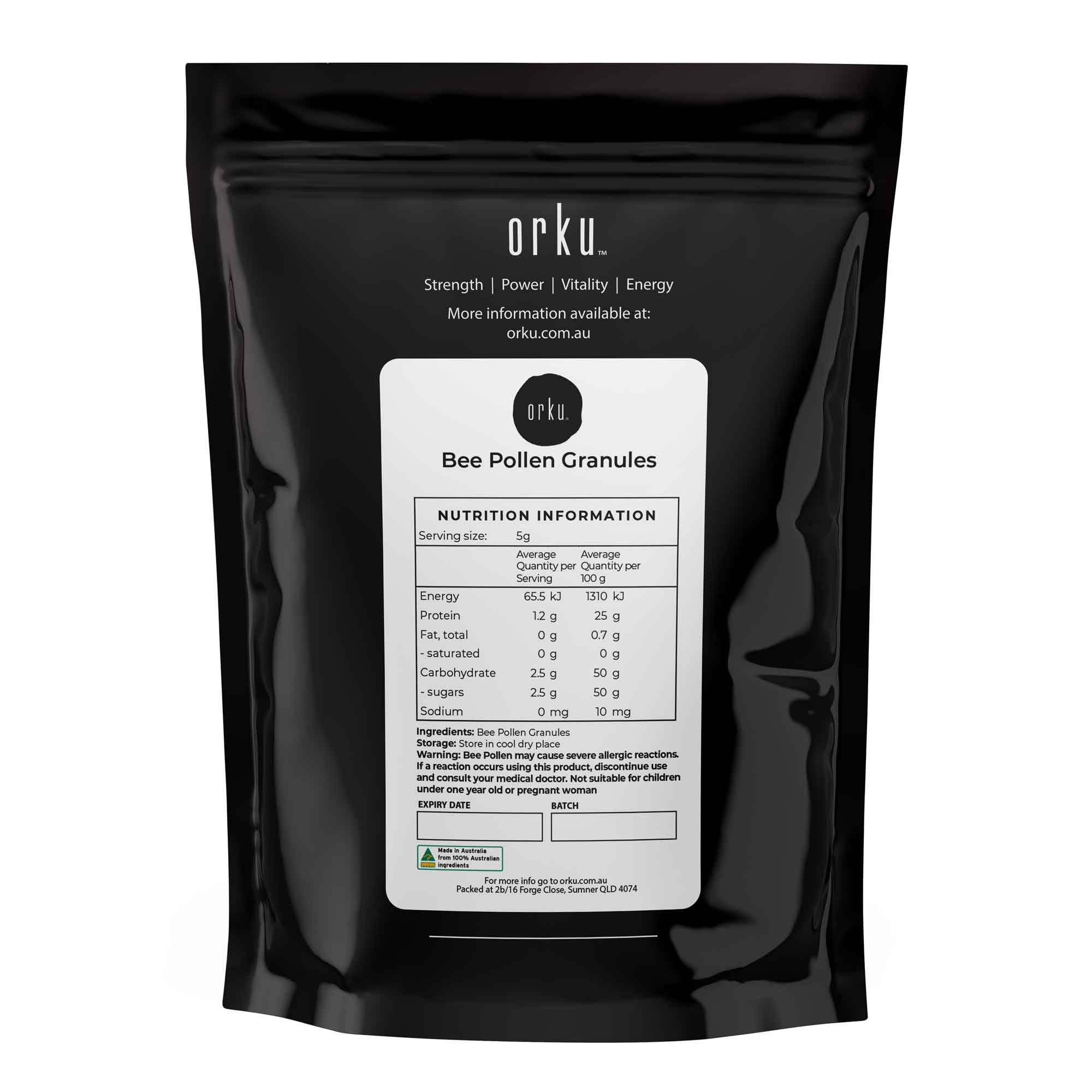 100g Bee Pollen Granules - 100% Australian Pure Raw Supplement-4