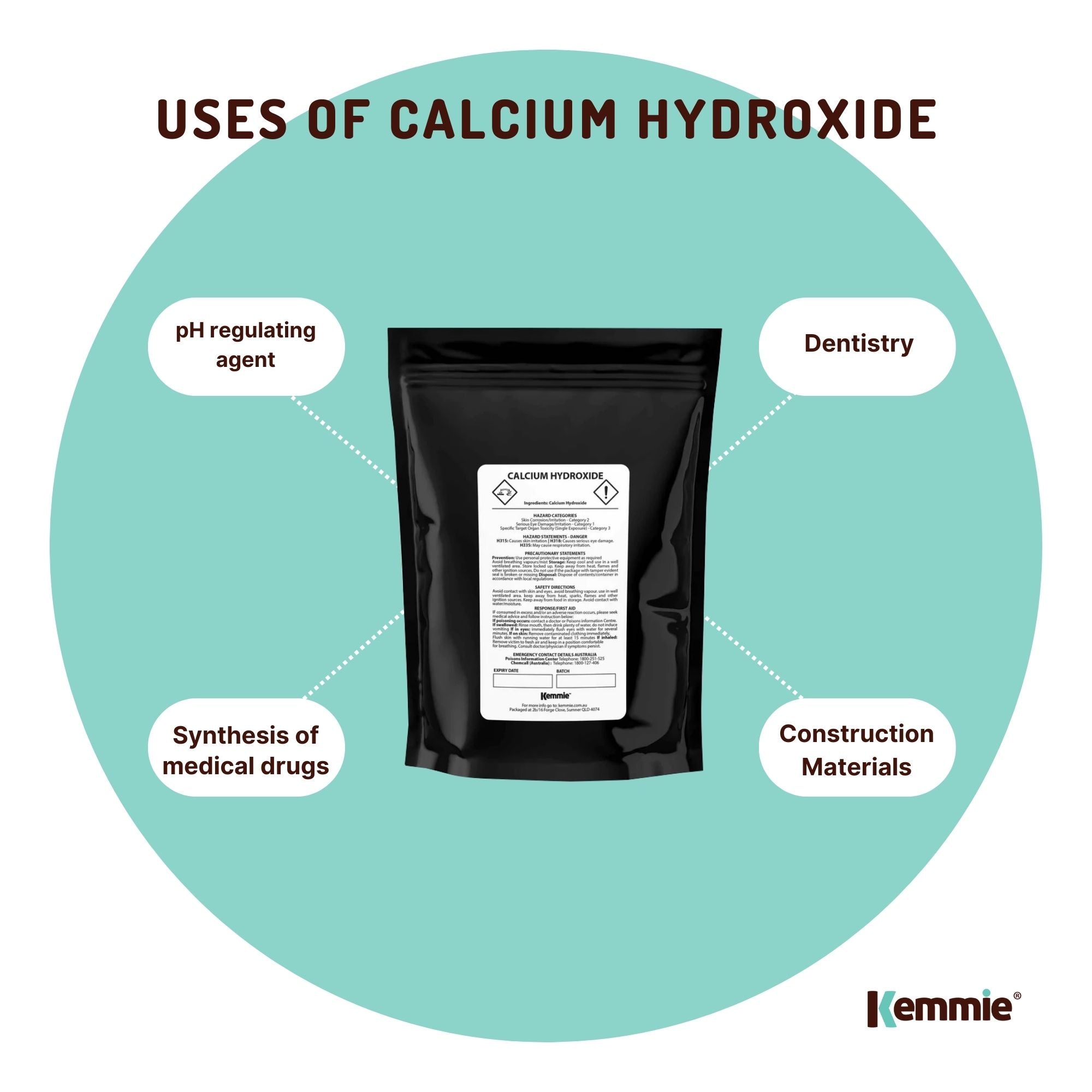 100g Food Grade Calcium Hydroxide Powder - FCC Hydrated Slaked Pickling Lime-7