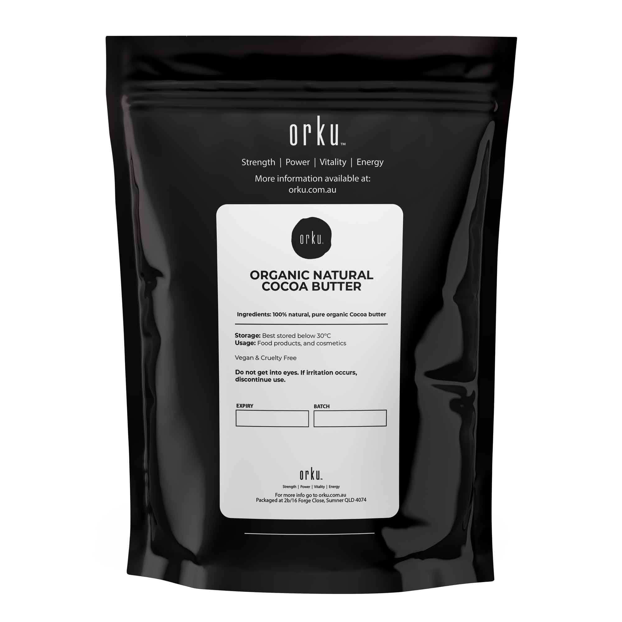 100g Organic Cocoa Butter - Raw Natural Food Grade Chunks - Skin Body DIY Cream-1