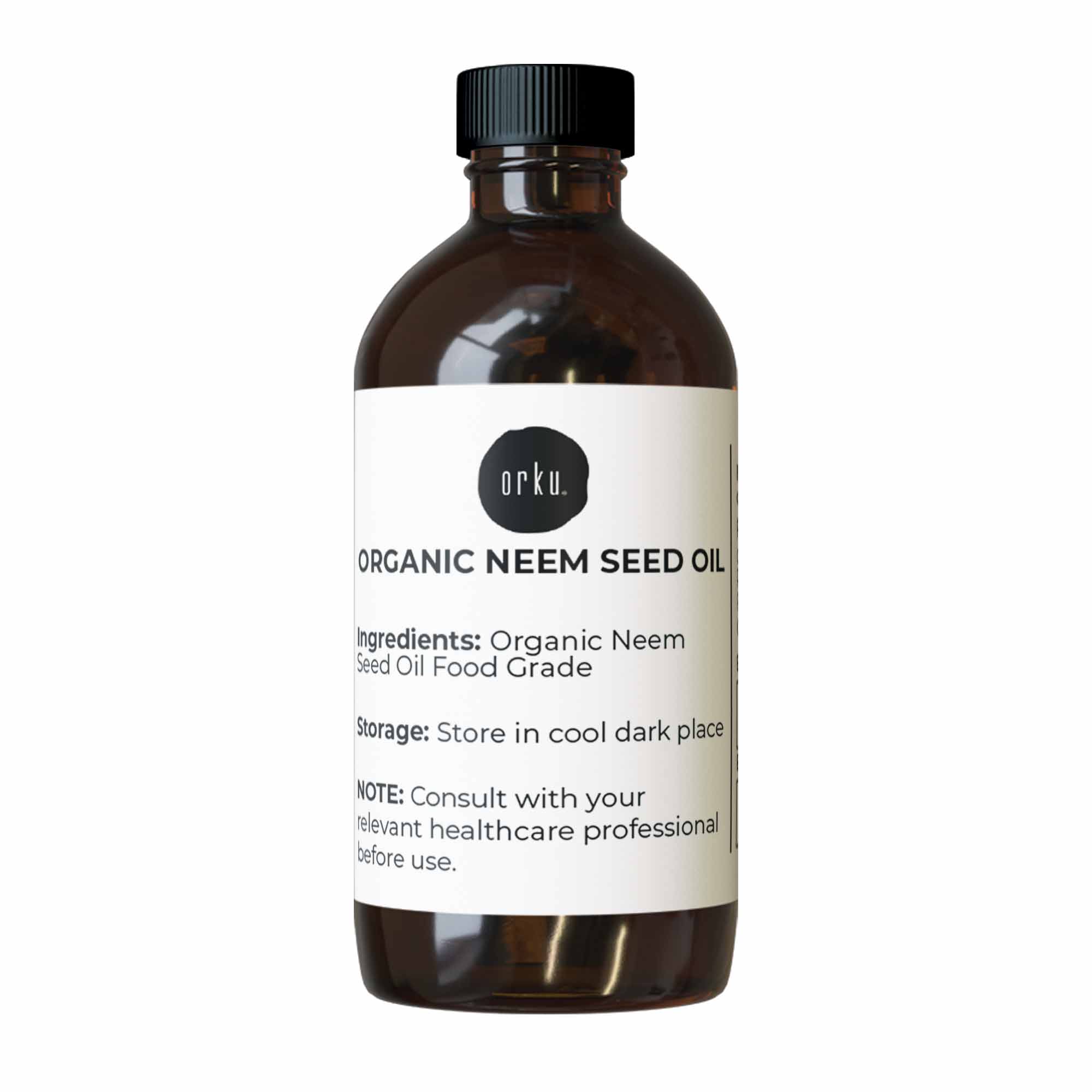 Orku 100ml Organic Neem Seed Oil  Debitterised Cold Pressed Azadirachtin Indica-0