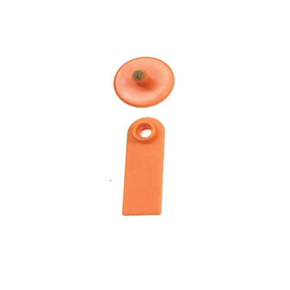 100x Cattle Ear Tags 5x2cm Set - Mini Orange Blank Pig Goat Livestock Label-0