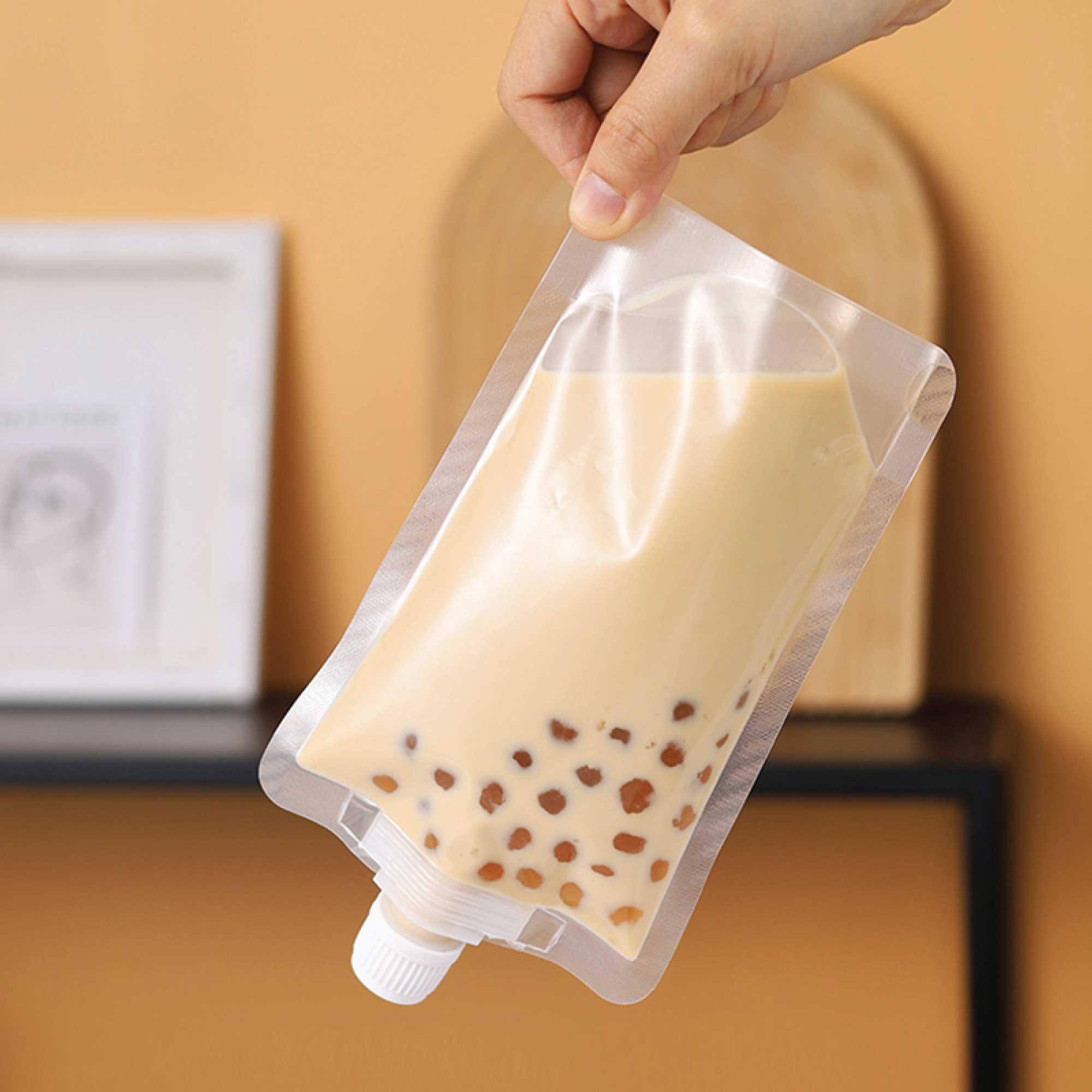 100x Juice Pouches - Stand Up Plastic Empty Drink Bag 100ml 200ml 250ml 500ml-2