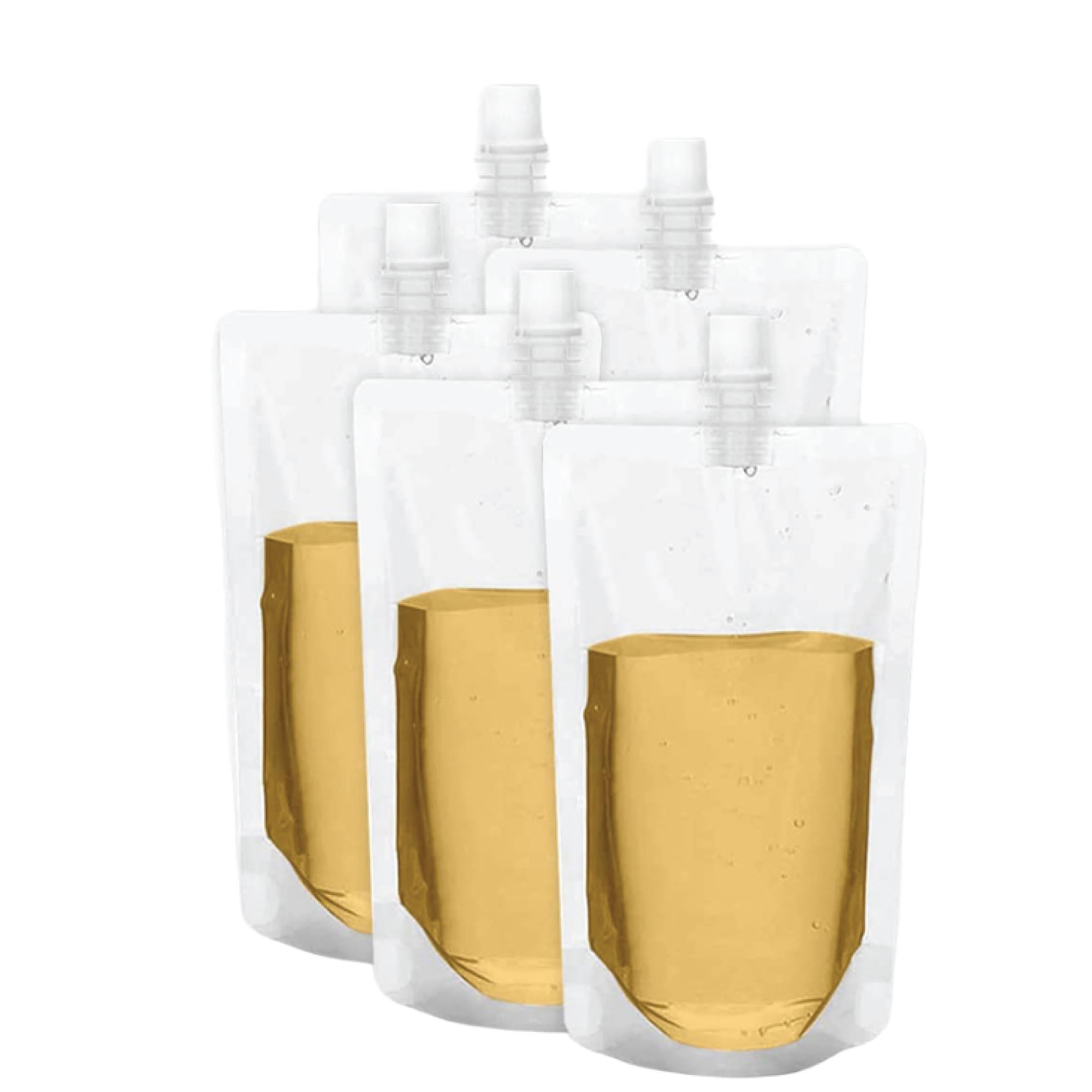 100x Juice Pouches - Stand Up Plastic Empty Drink Bag 100ml 200ml 250ml 500ml-0