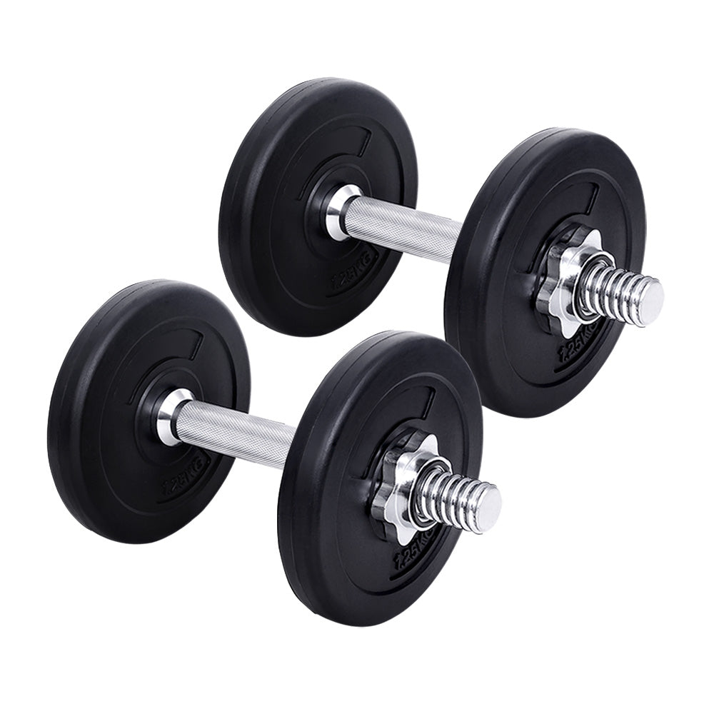 10KG Dumbbells Dumbbell Set Weight Training Plates Home Gym Fitness Exercise-0