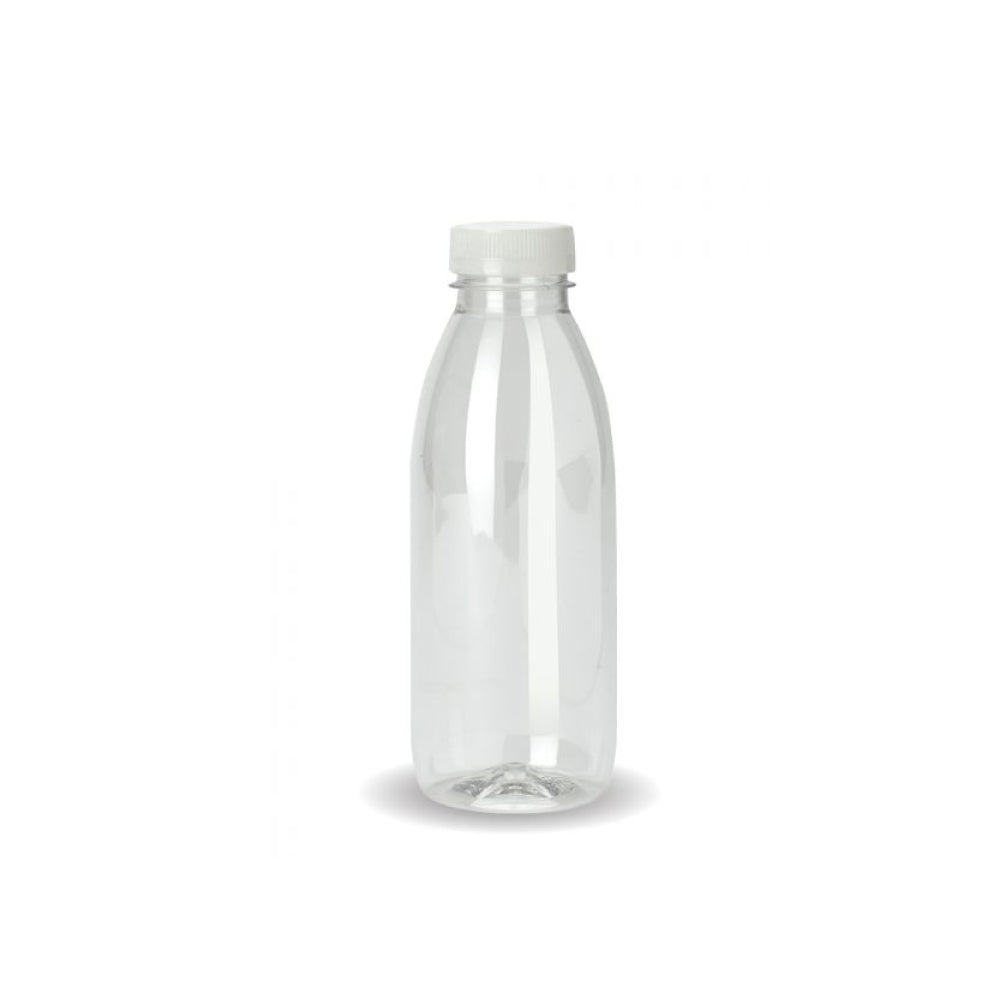 10x 300ml PET Juice Bottles + Tamper Evident Caps - Empty Plastic Recyclable Clear-2