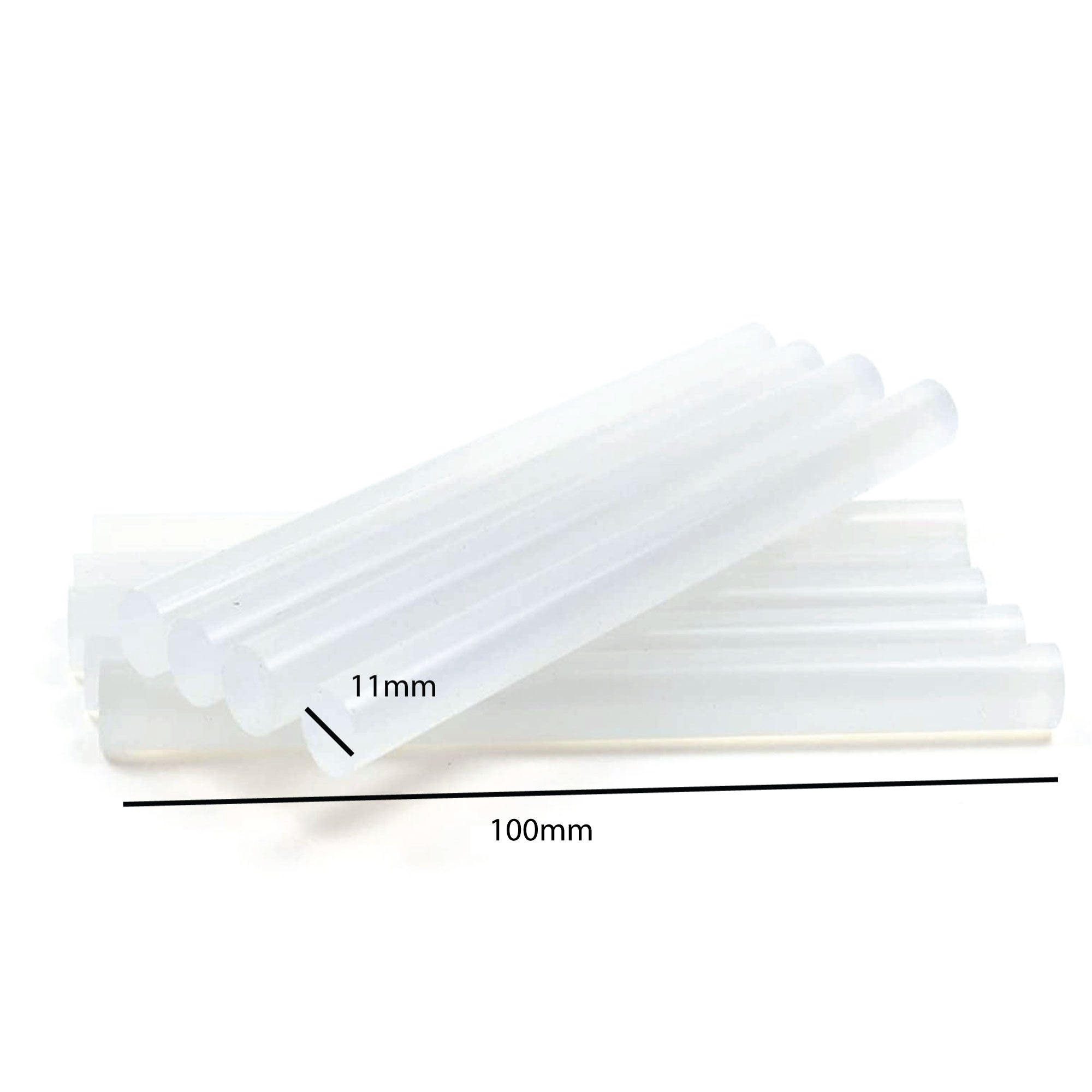 10x Hot Melt Glue Sticks 100mmx11mm Clear 10w Gun Craft Stick Adhesive-1
