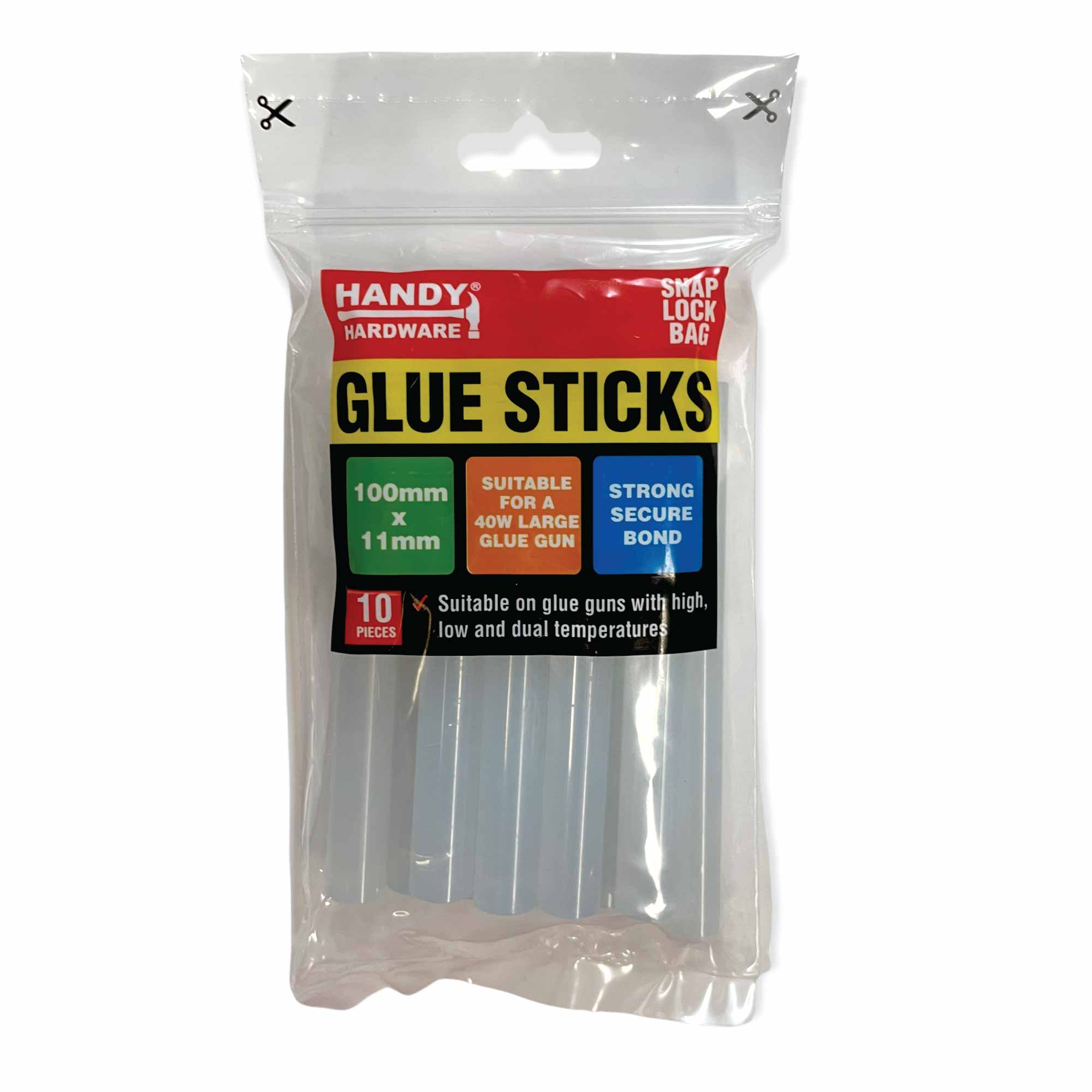 10x Hot Melt Glue Sticks 100mmx11mm Clear 10w Gun Craft Stick Adhesive-0
