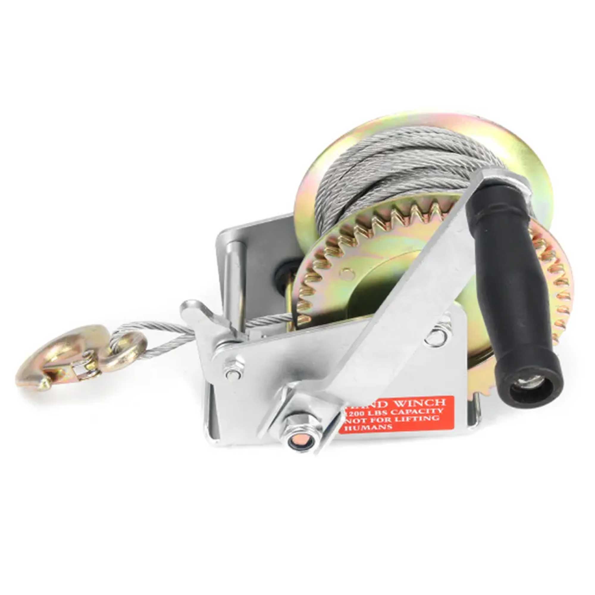 1200lb Manual Hand Winch Steel Wire - Boat Jet Ski Marine Trailer Crank 500KG-1