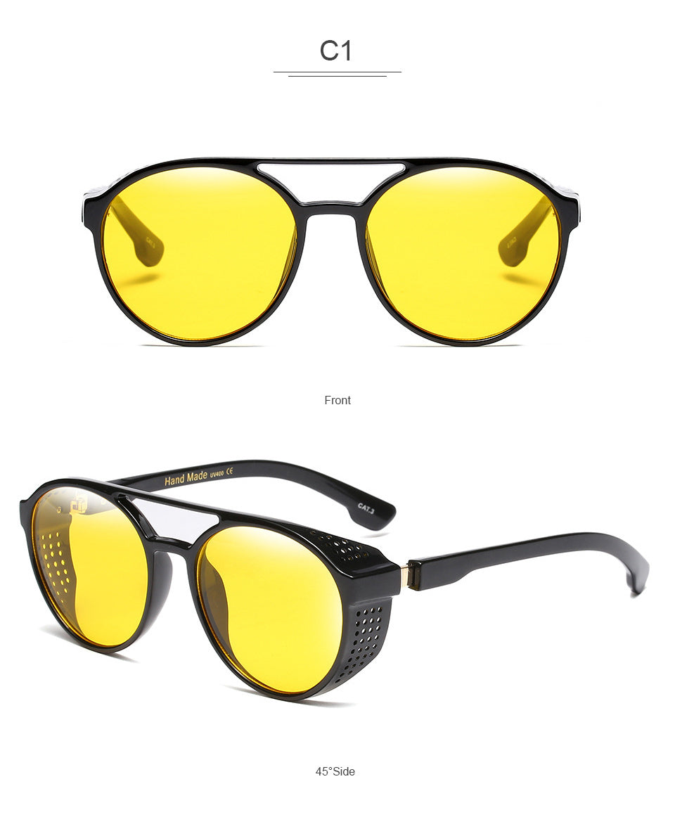 Trendy star with the new retro round sunglasses Fashion men and women glasses sunglasses