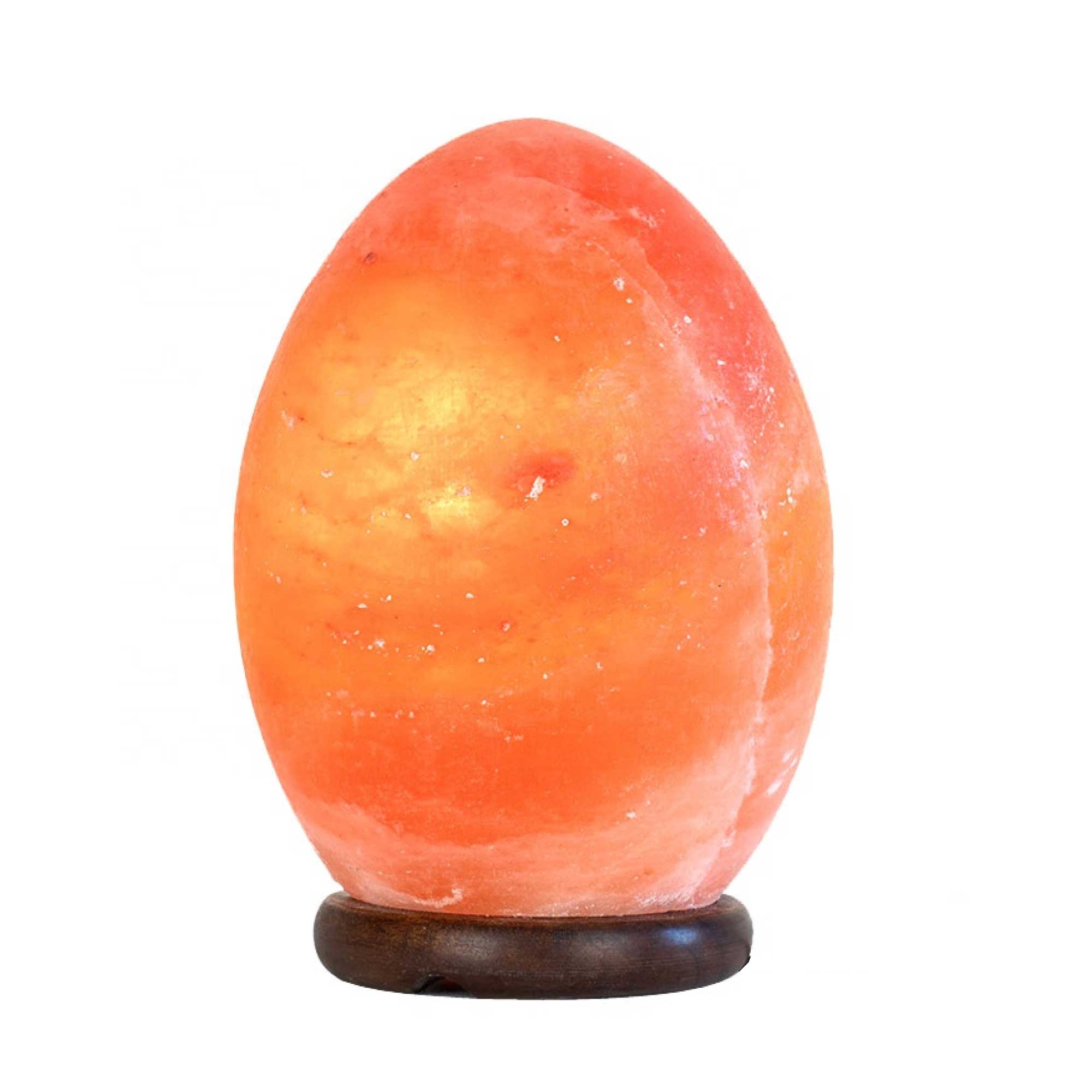 12V 12W Egg Himalayan Pink Salt Lamp Carved Rock Crystal Light Bulb On/Off Switch-0