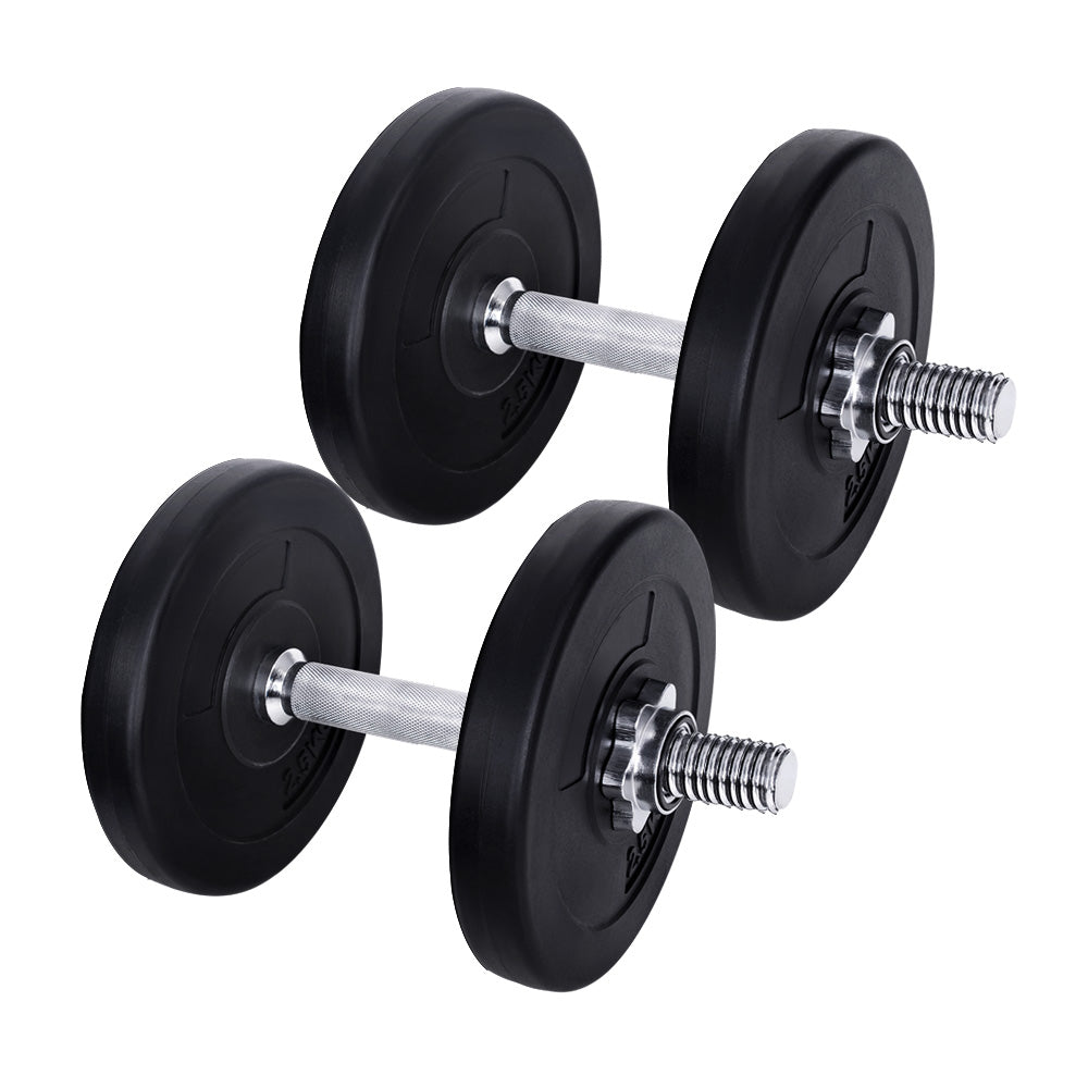 15KG Dumbbells Dumbbell Set Weight Training Plates Home Gym Fitness Exercise-0